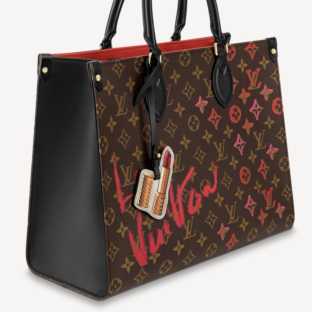 TÚI XÁCH NỮ LOUIS VUITTON LV TOTE ONTHEGO LIMITED EDITION FALL IN LOVE MONOGRAM CANVAS MM 6