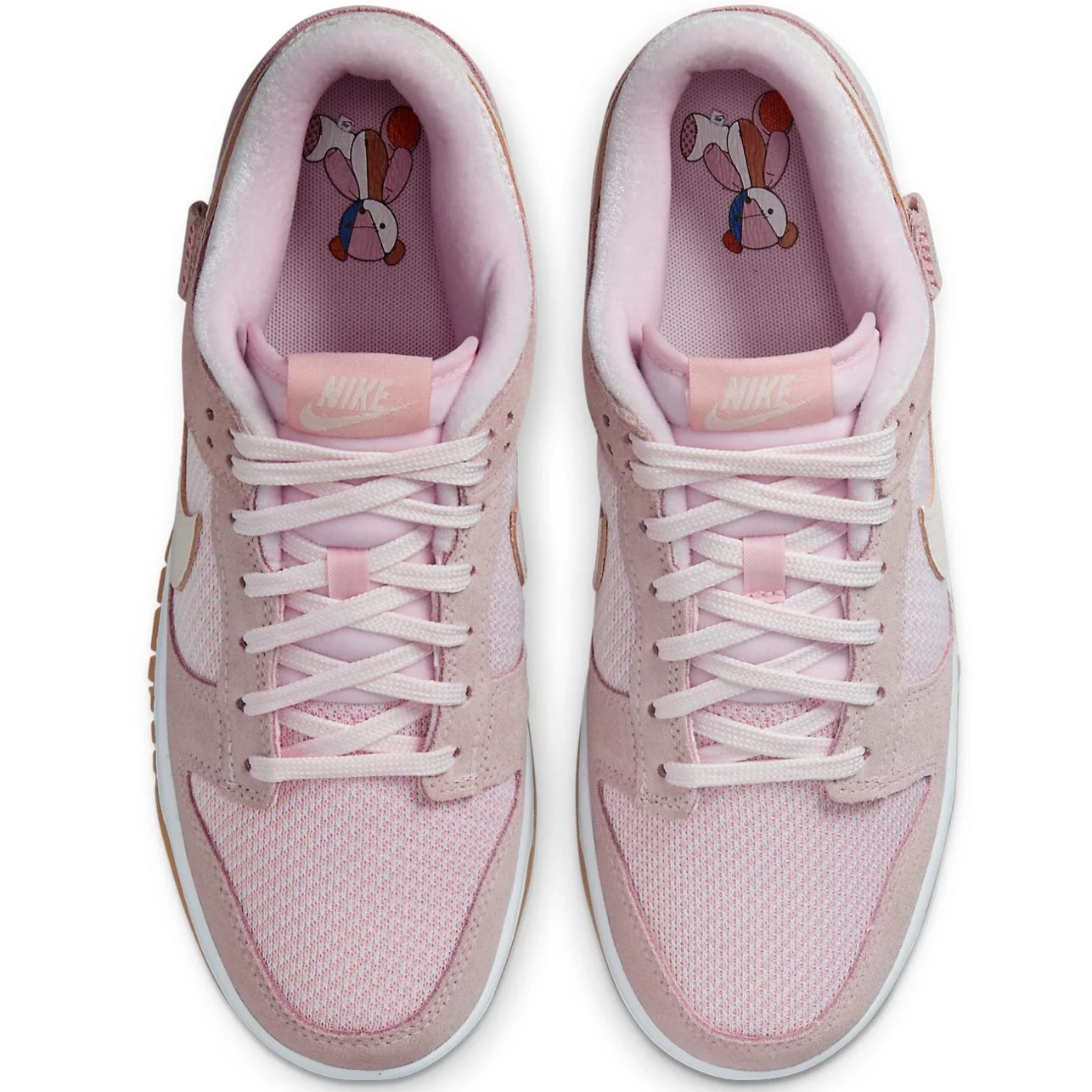 Giày Nike nữ Dunk Low Teddy Bear Light Soft Pink DZ5318-640 12