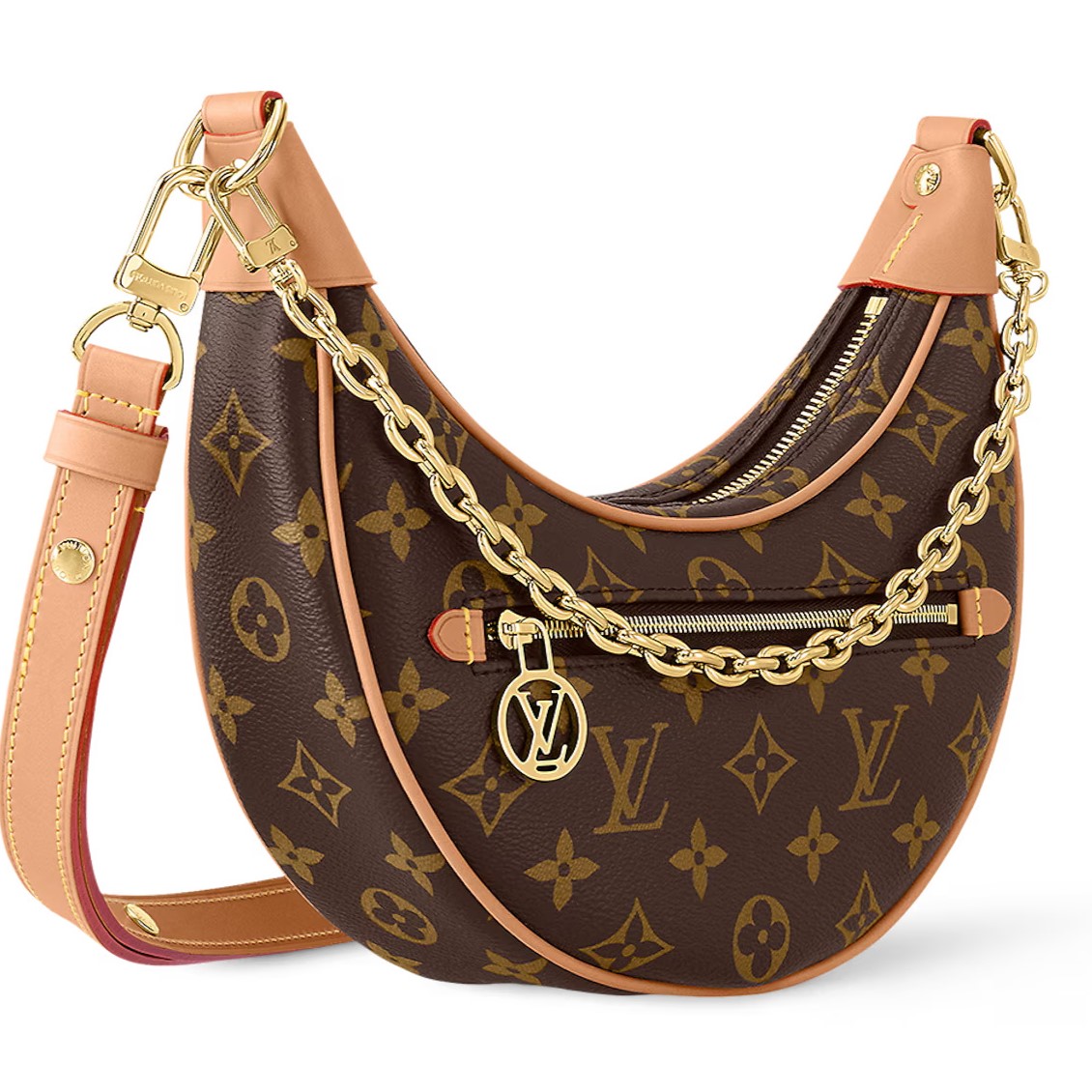 Túi LV Nữ Louis Vuitton Loop Monogram Canvas M81098 Màu Nâu 15