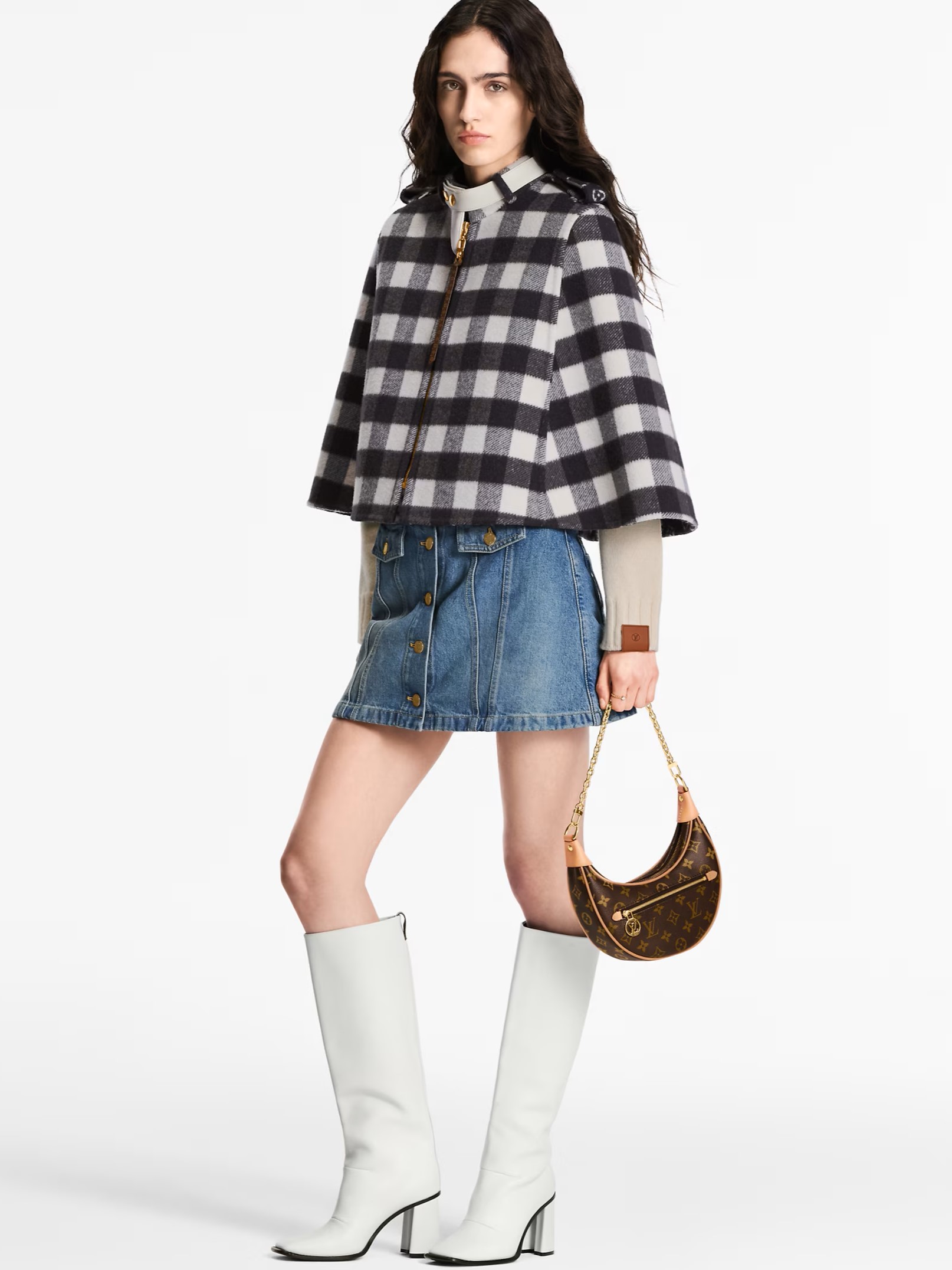 Túi LV Nữ Louis Vuitton Loop Monogram Canvas M81098 Màu Nâu 16