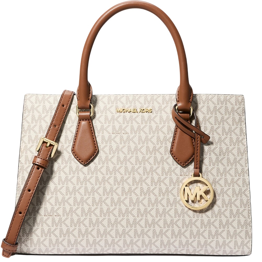 Túi MK nữ Michael Kors Sheila Medium Logo Satchel Vanilla 35S3G6HS2B 3