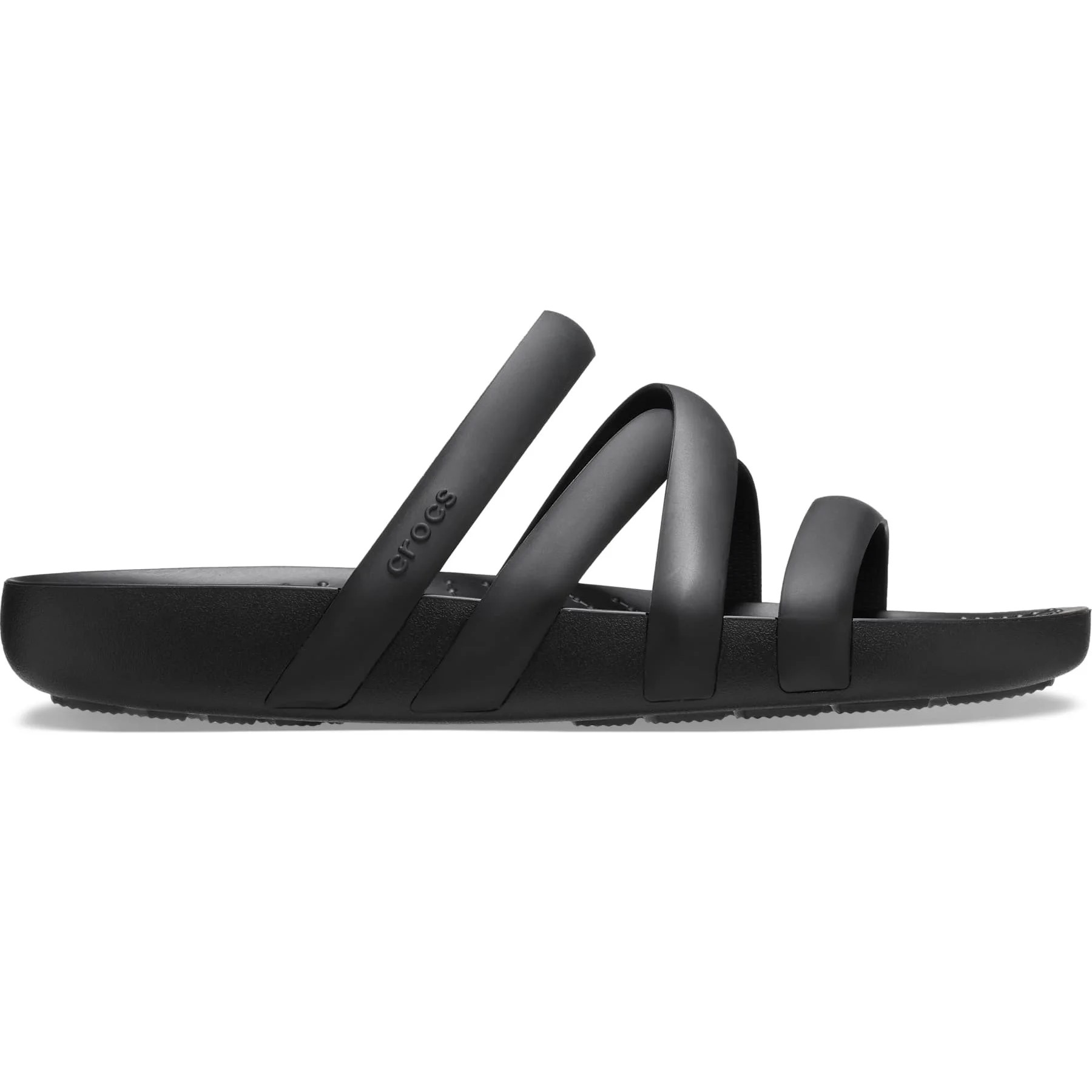 DÉP CROCS SPLASH STRAPPY SANDALS FULL SLIDE BLACK 4