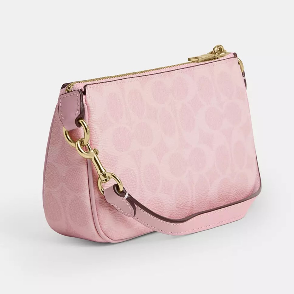 Túi Kẹp nách Coach Nolita 19 In Signature Canvas Powder Pink CW426 2