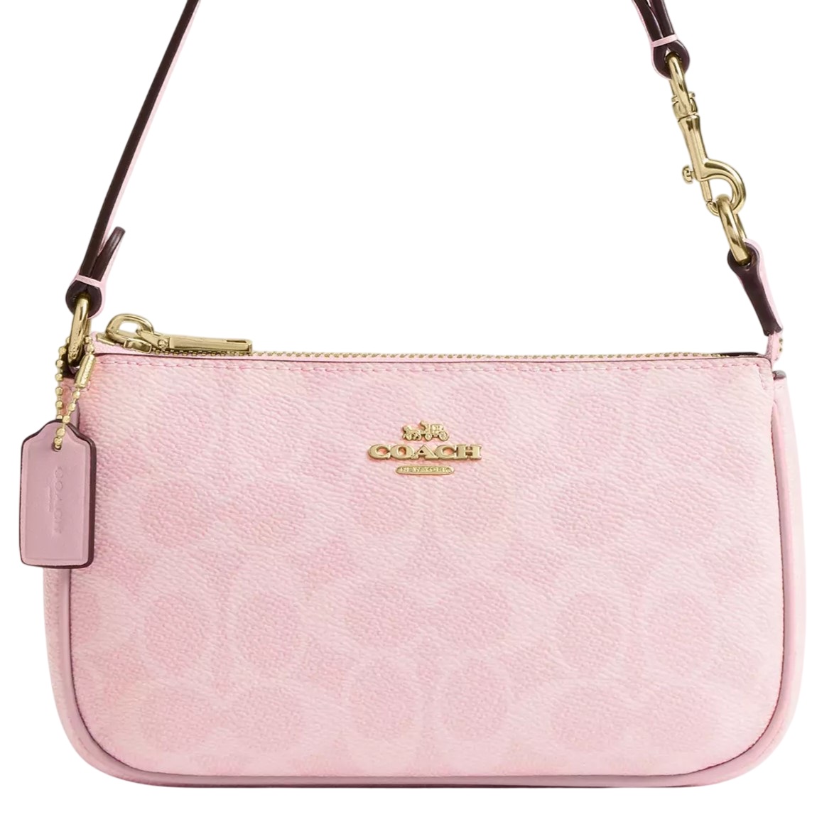 Túi Kẹp nách Coach Nolita 19 In Signature Canvas Powder Pink CW426 5