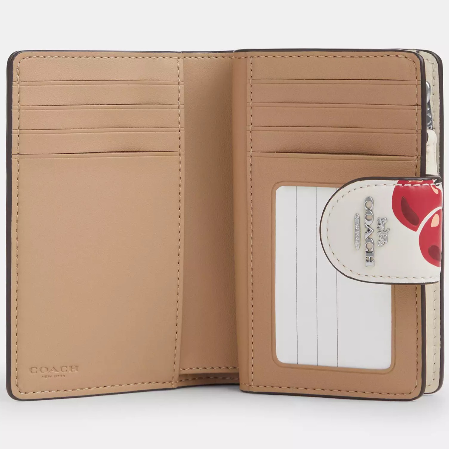 Ví Coach nữ Medium Corner Zip Wallet With Cherry Print CZ762 2