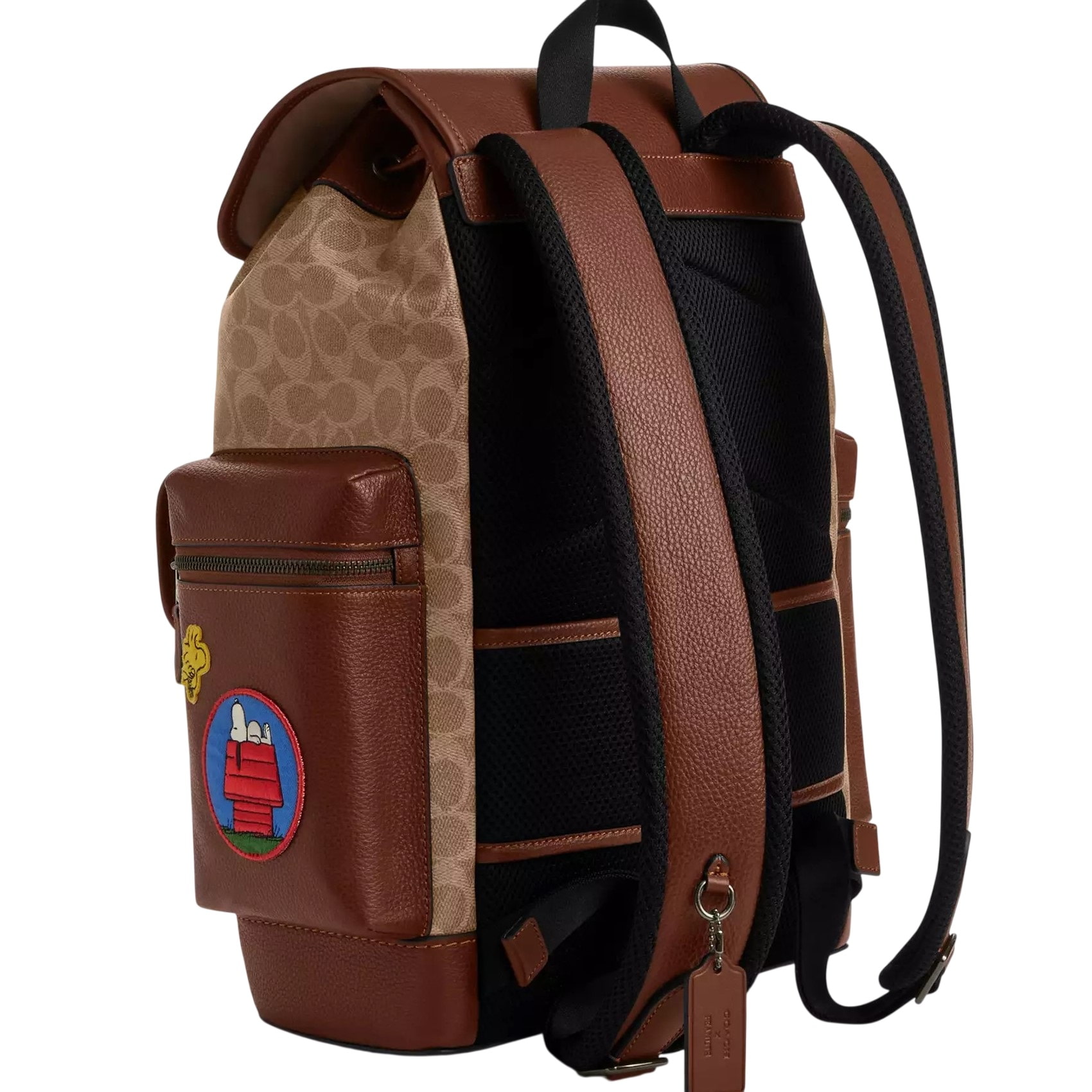Balo Coach X Peanuts Sprint Backpack In Signature Canvas With Patches CBI44 5