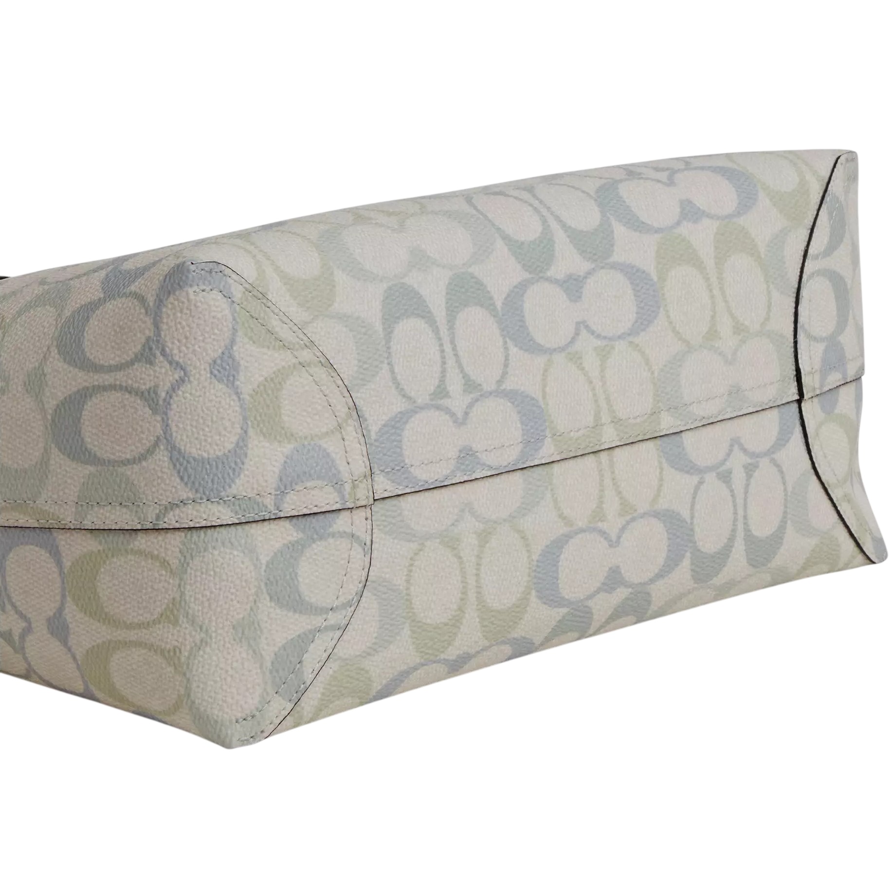 Túi Coach Medium City Tote Bag Pretty Signature Canvas Choke Blue CDZ09 3