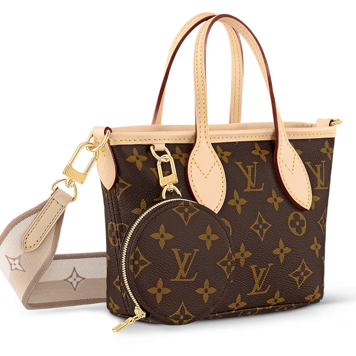 TÚI XÁCH NỮ LOUIS VUITTON NEVERFULL BB MONOGRAM CANVAS BEIGE M46705 5
