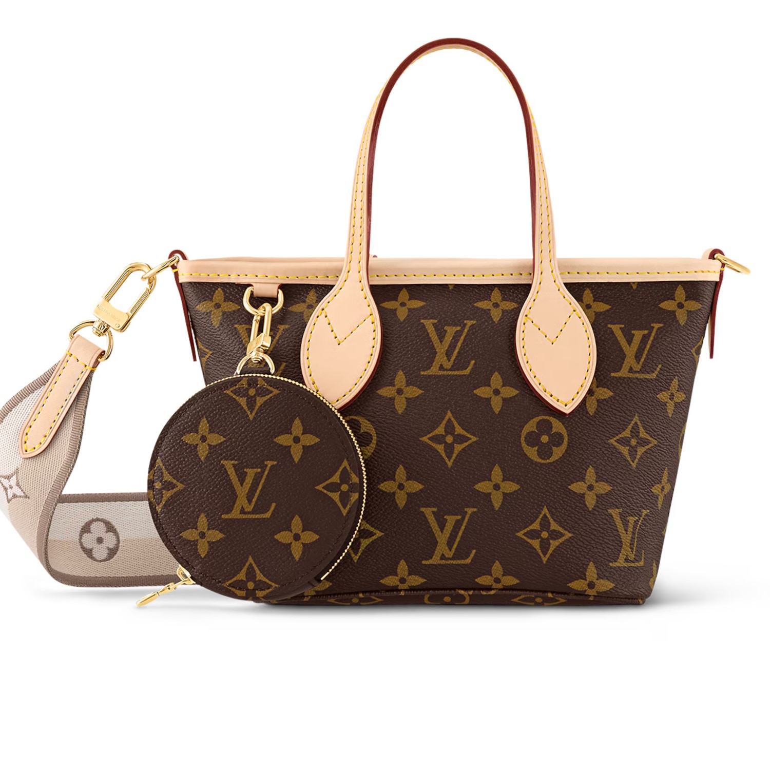 TÚI XÁCH NỮ LOUIS VUITTON NEVERFULL BB MONOGRAM CANVAS BEIGE M46705 7