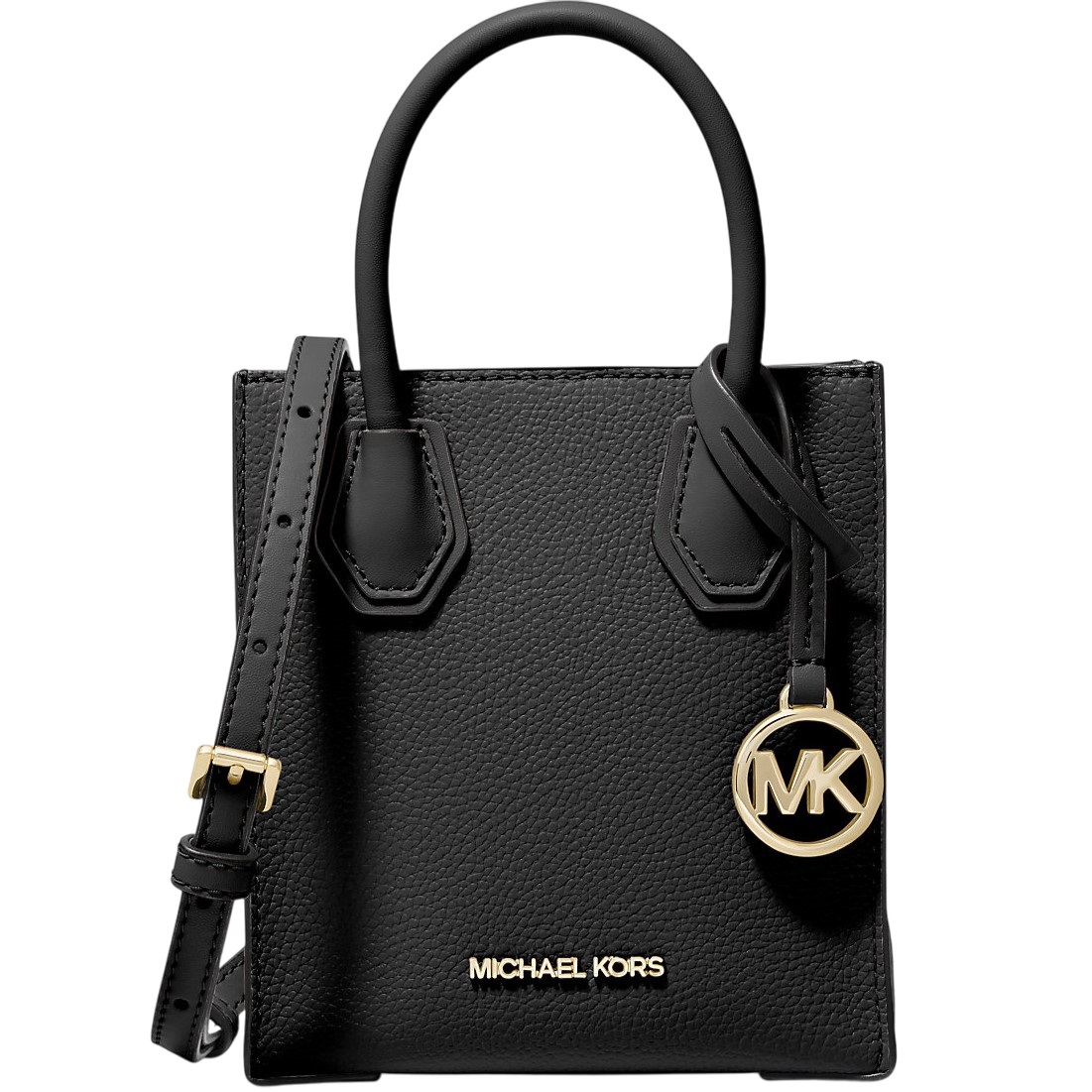 Túi MK Michael Kors Mercer Extra Small Pebbled Leather Crossbody Bag Black 35S1GM9T0L 3