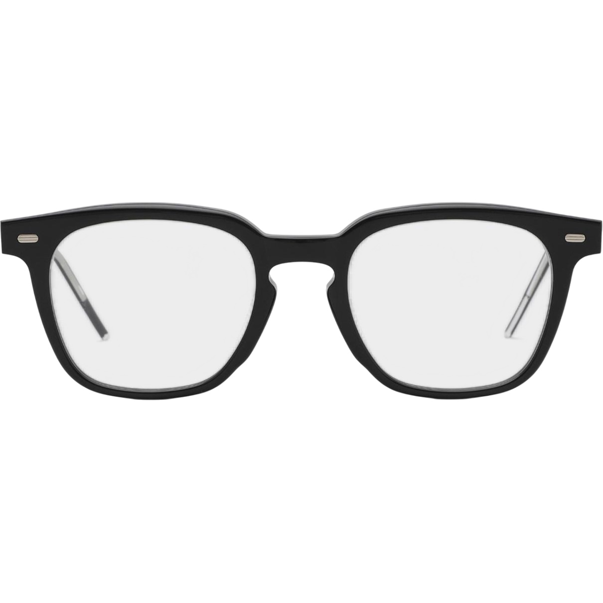 Kính Gentle Monster Kubo 01 Square Glasses in Black Acetate Frame Clear Lenses 7