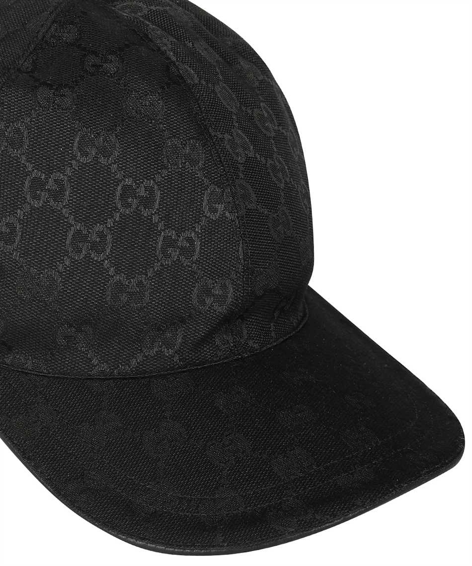 Nón Gucci GG Canvas Baseball Hat With Web Black 1