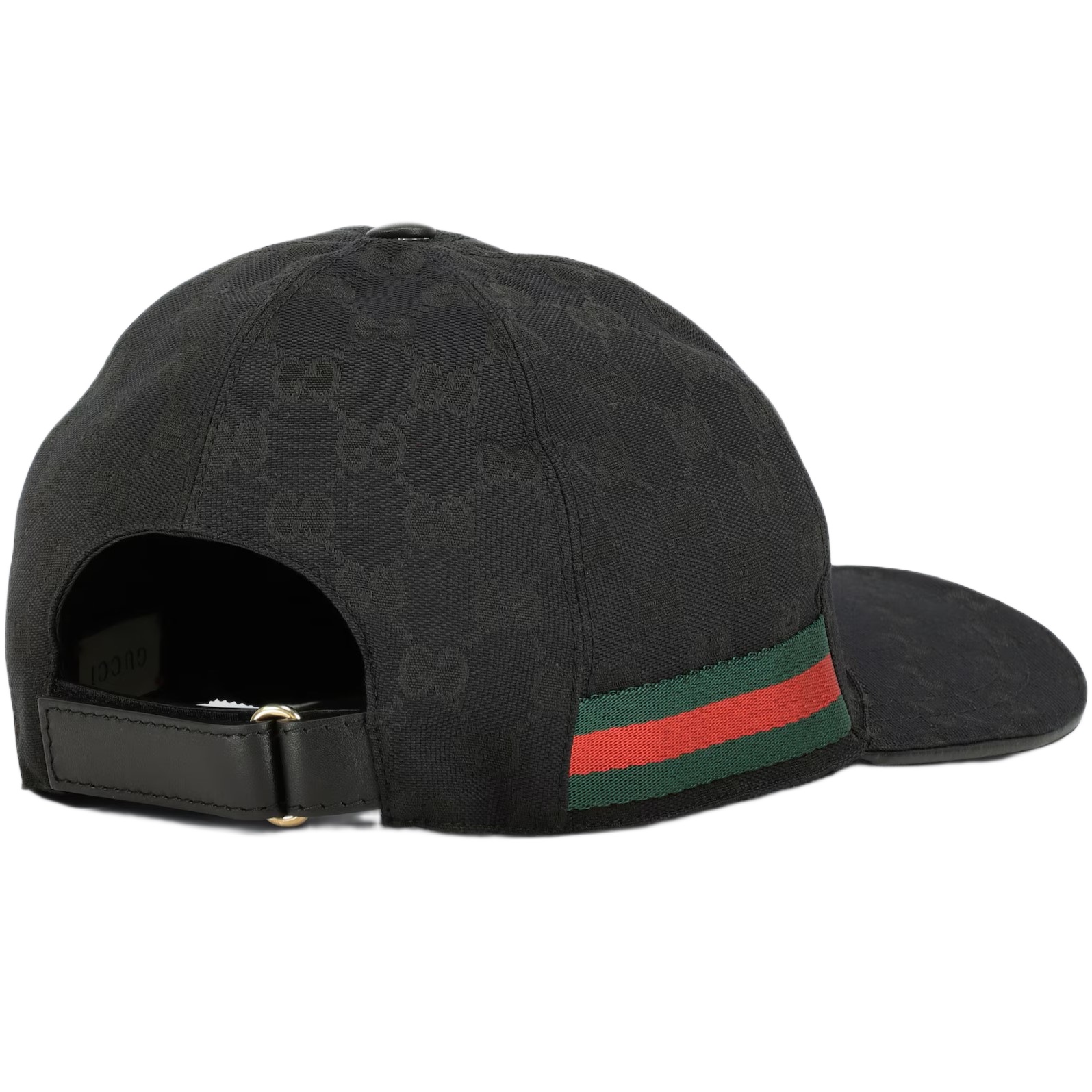 Nón Gucci GG Canvas Baseball Hat With Web Black 5