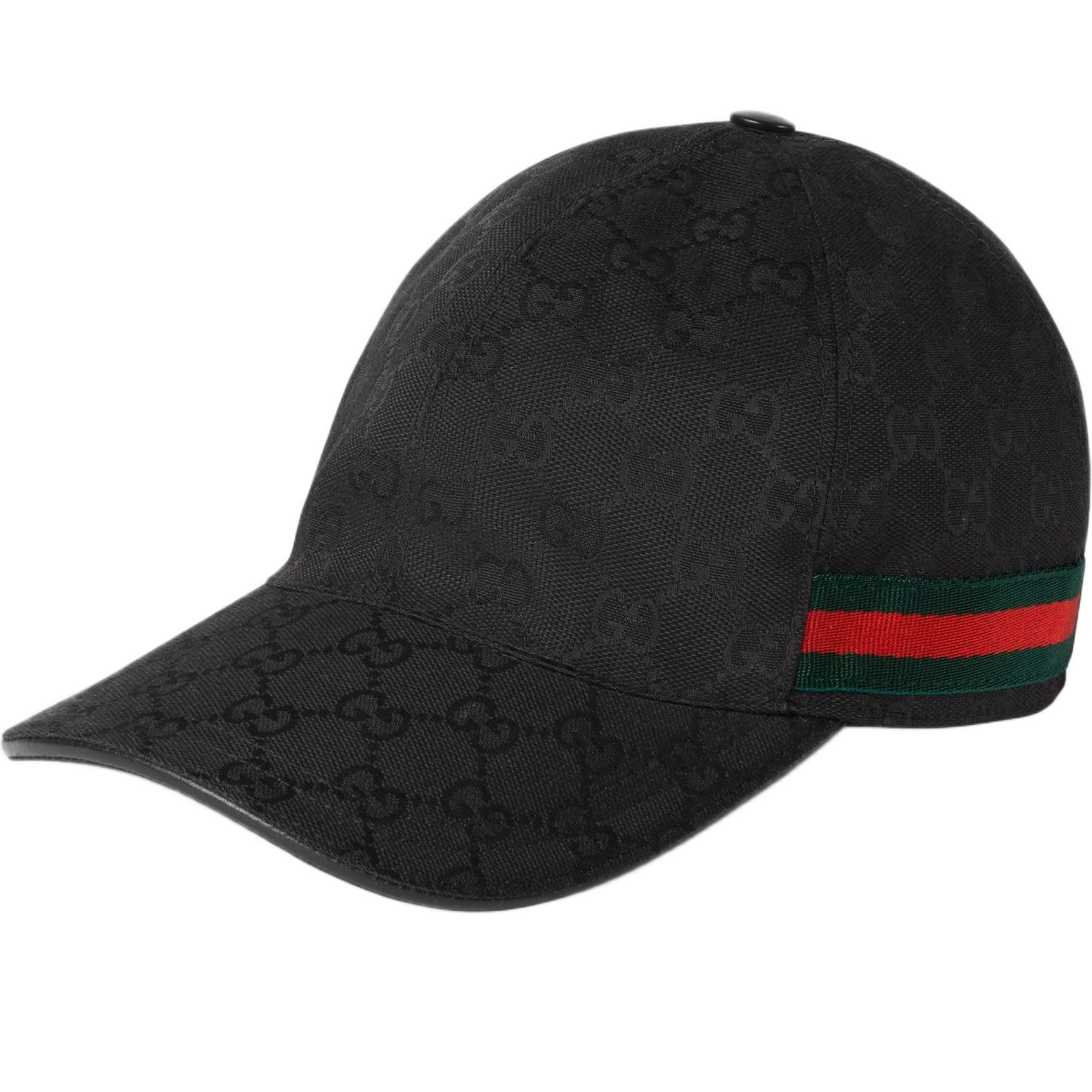 Nón Gucci GG Canvas Baseball Hat With Web Black 7