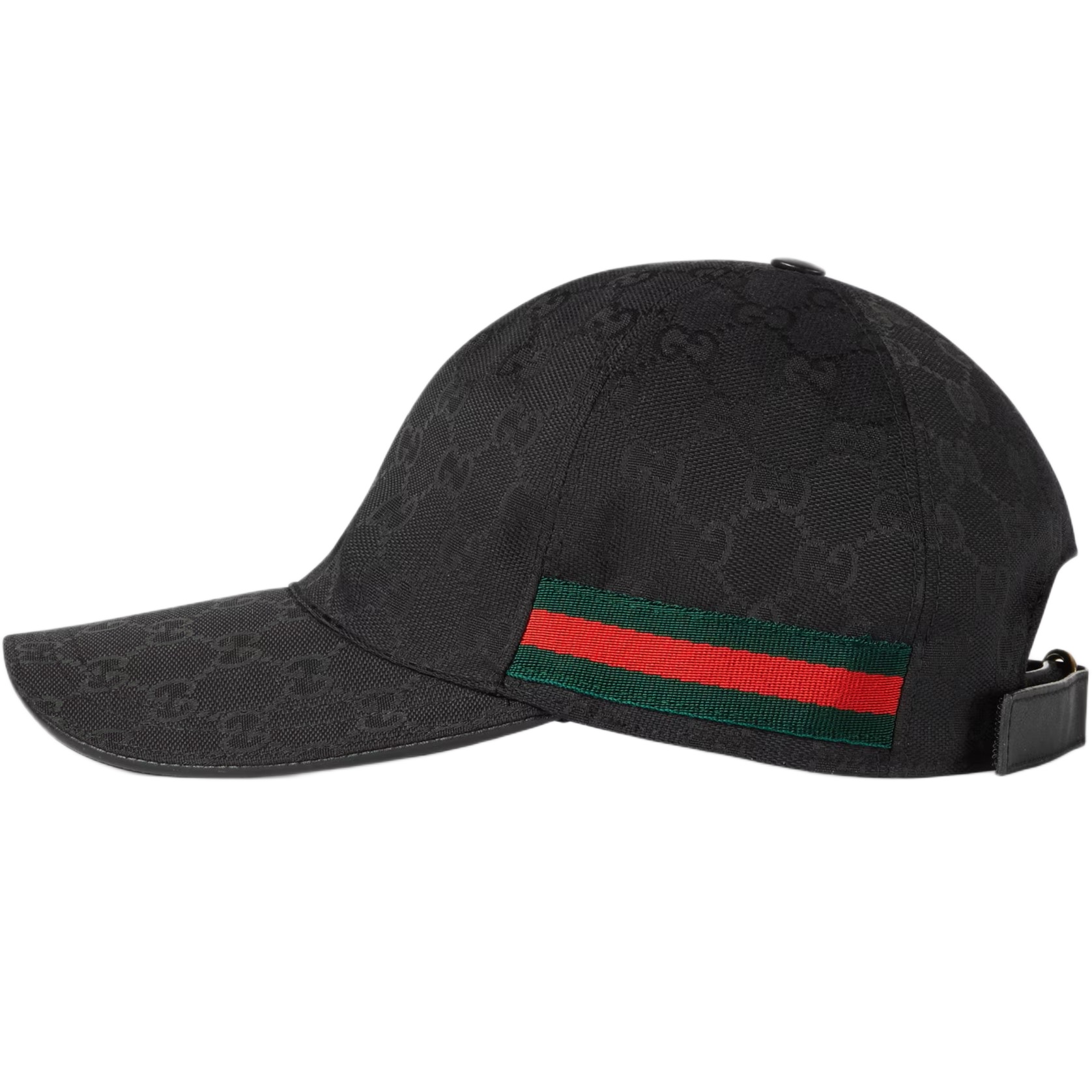 Nón Gucci GG Canvas Baseball Hat With Web Black 9