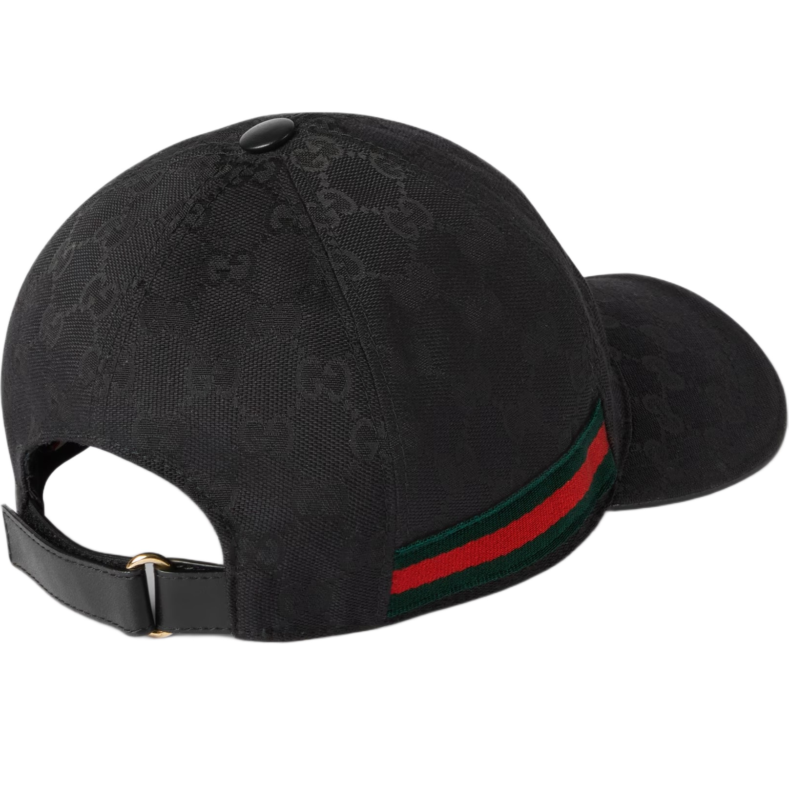Nón Gucci GG Canvas Baseball Hat With Web Black 11