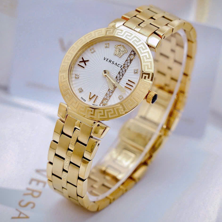 Đồng hồ nữ Versace Greca Icon Stainless Steel Luxury Analogue Quartz Watch Vez600621 5