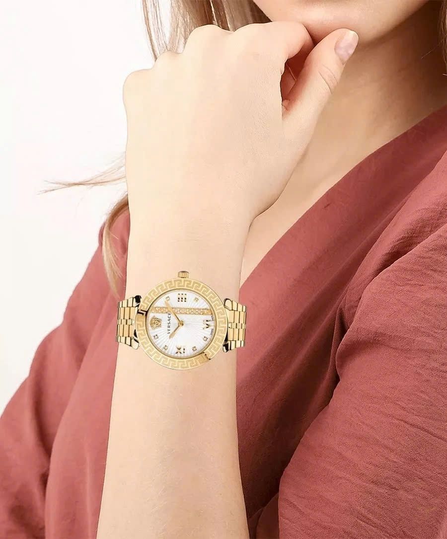 Đồng hồ nữ Versace Greca Icon Stainless Steel Luxury Analogue Quartz Watch Vez600621 6
