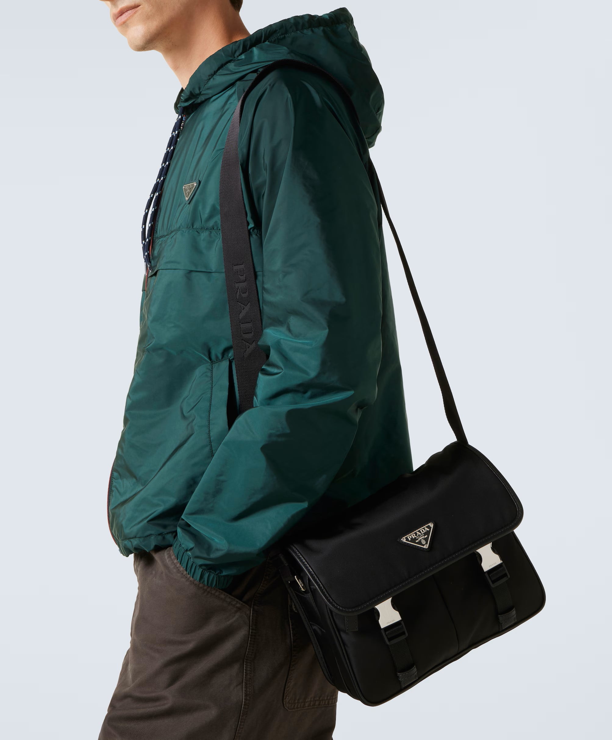 Túi đeo chéo Prada Re-Nylon and Saffiano Leather Shoulder Bag 5