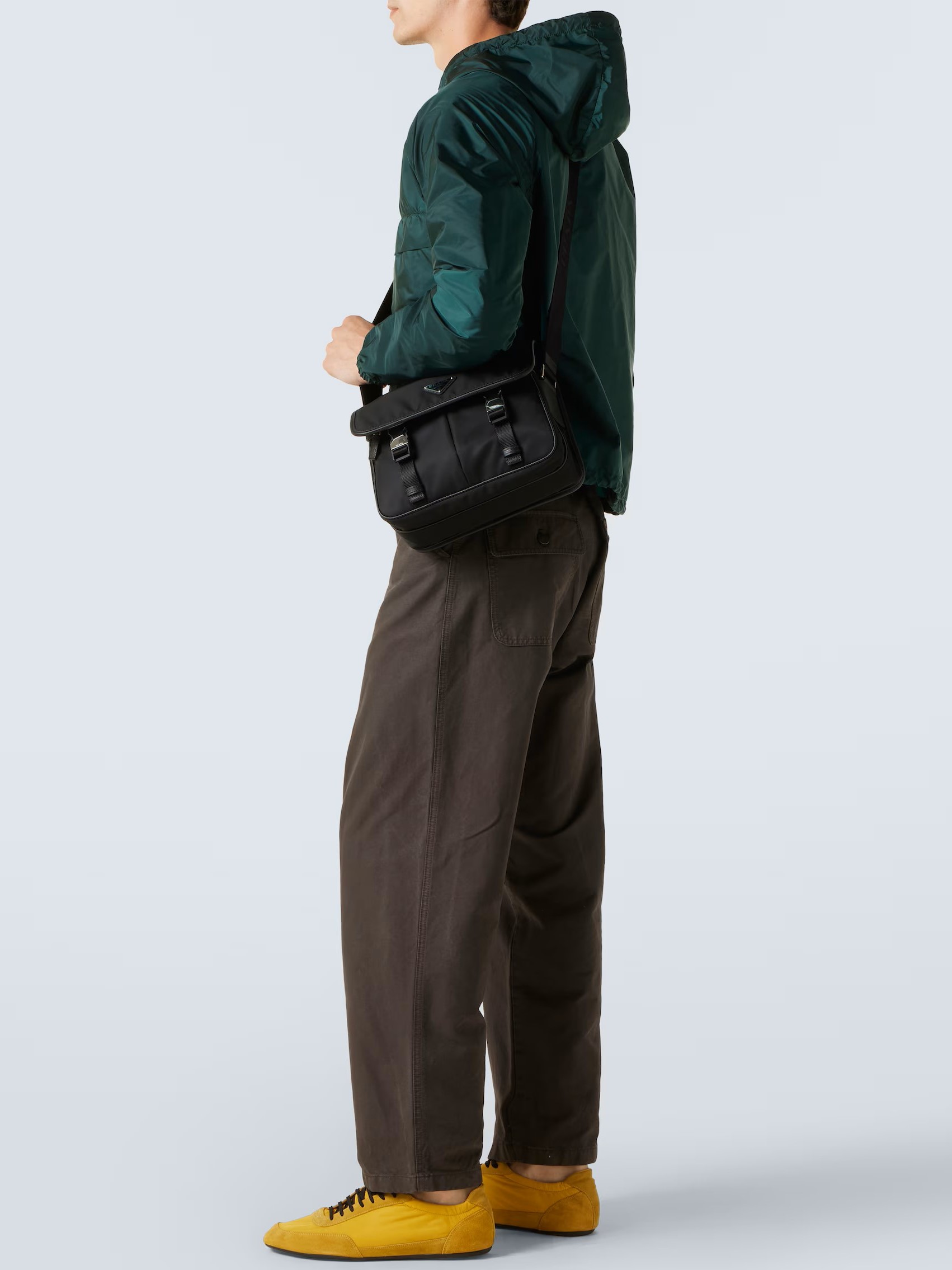 Túi đeo chéo Prada Re-Nylon and Saffiano Leather Shoulder Bag 13
