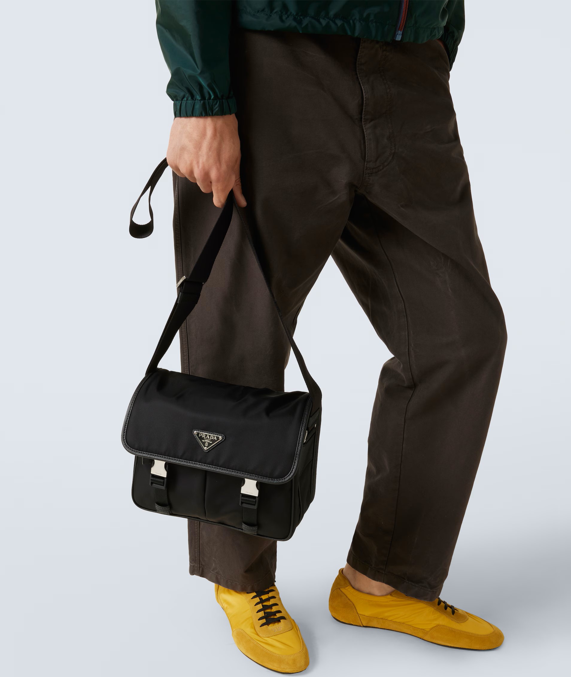 Túi đeo chéo Prada Re-Nylon and Saffiano Leather Shoulder Bag 16