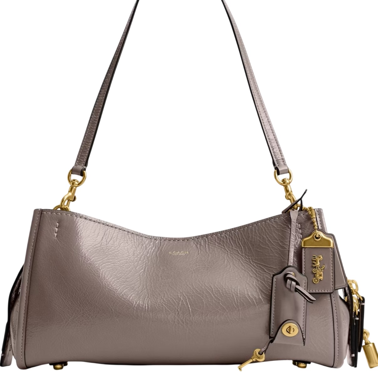 Túi xách nữ Coach Rogue Bag 34 Glazed Leather Ash CCX20 6