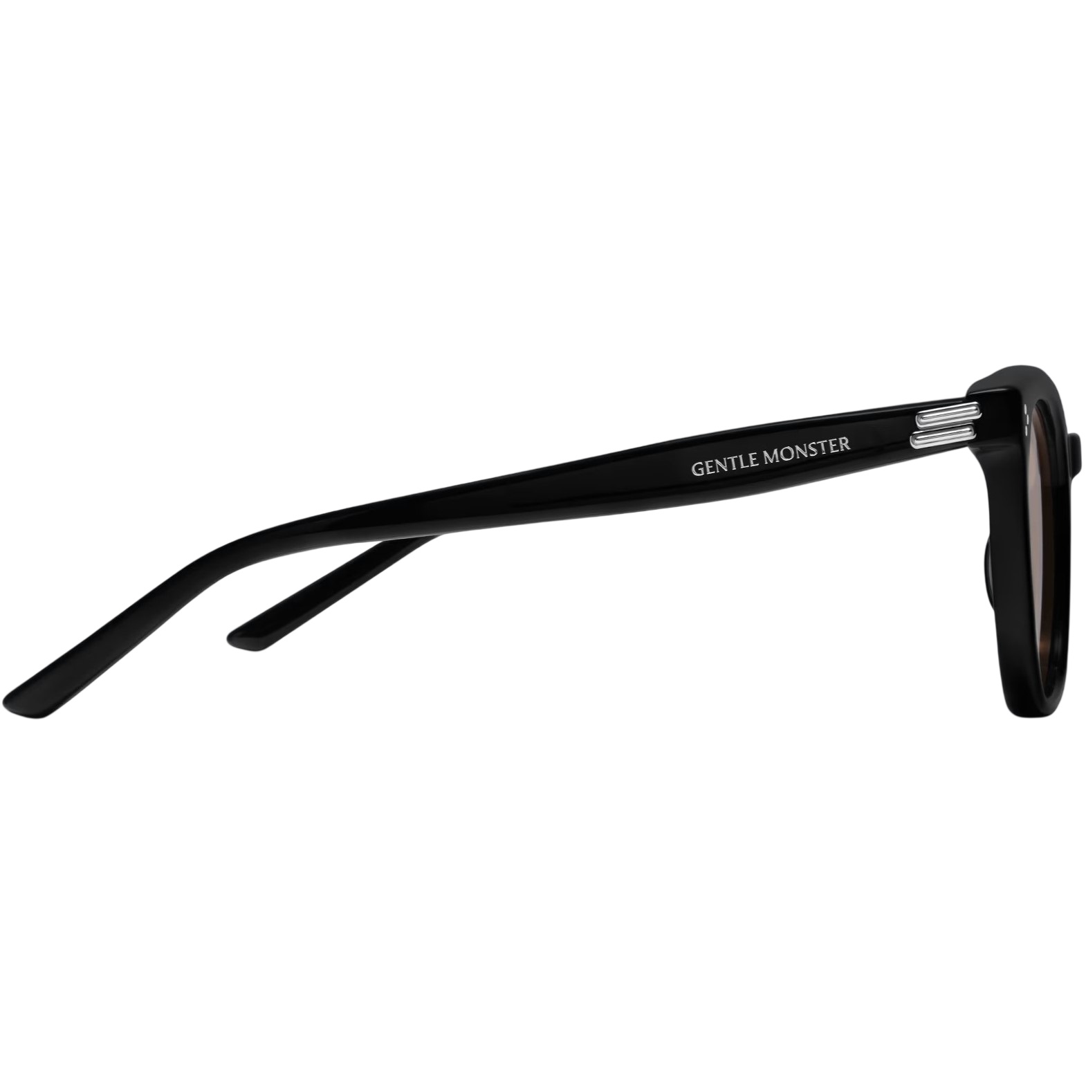 Kính mát Gentle Monster Bloomo 01(OR) Classic Square Brown Lenses Sunglasses in Black Acetate Frame 1