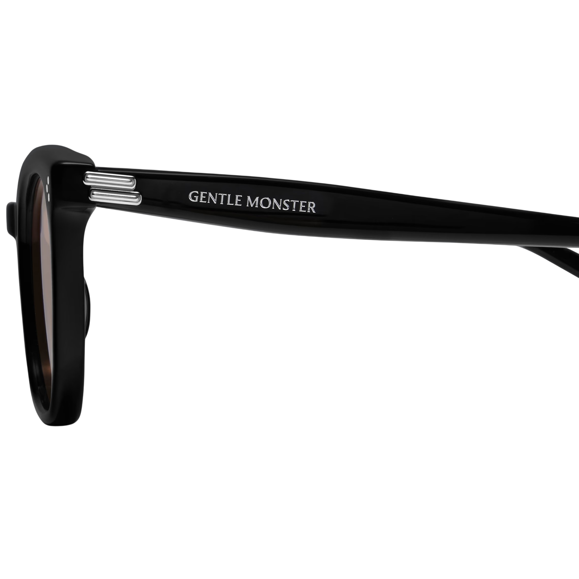 Kính mát Gentle Monster Bloomo 01(OR) Classic Square Brown Lenses Sunglasses in Black Acetate Frame 3