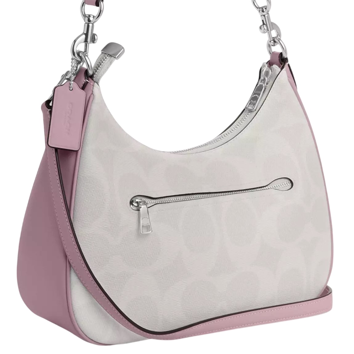Túi đeo vai Coach Teri Hobo Bag In Signature Canvas Chalk Carnation CAL52 1