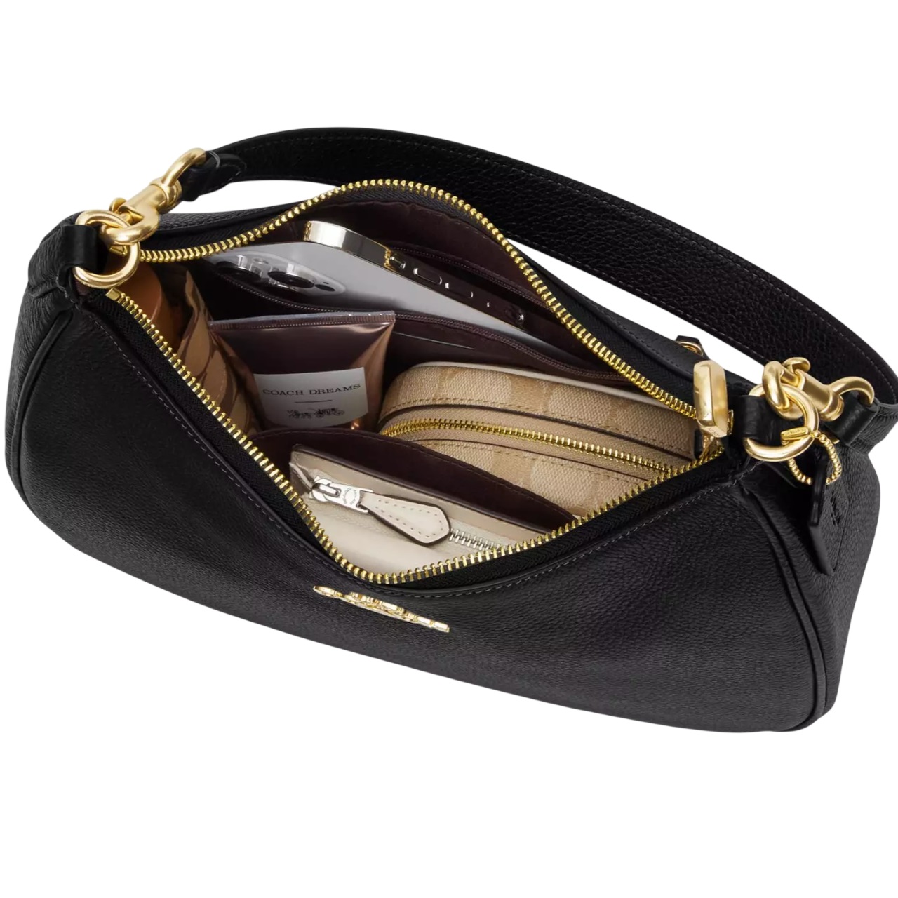 Túi đeo vai Coach Teri Hobo Bag In Signature Canvas Chalk Carnation CAL52 3