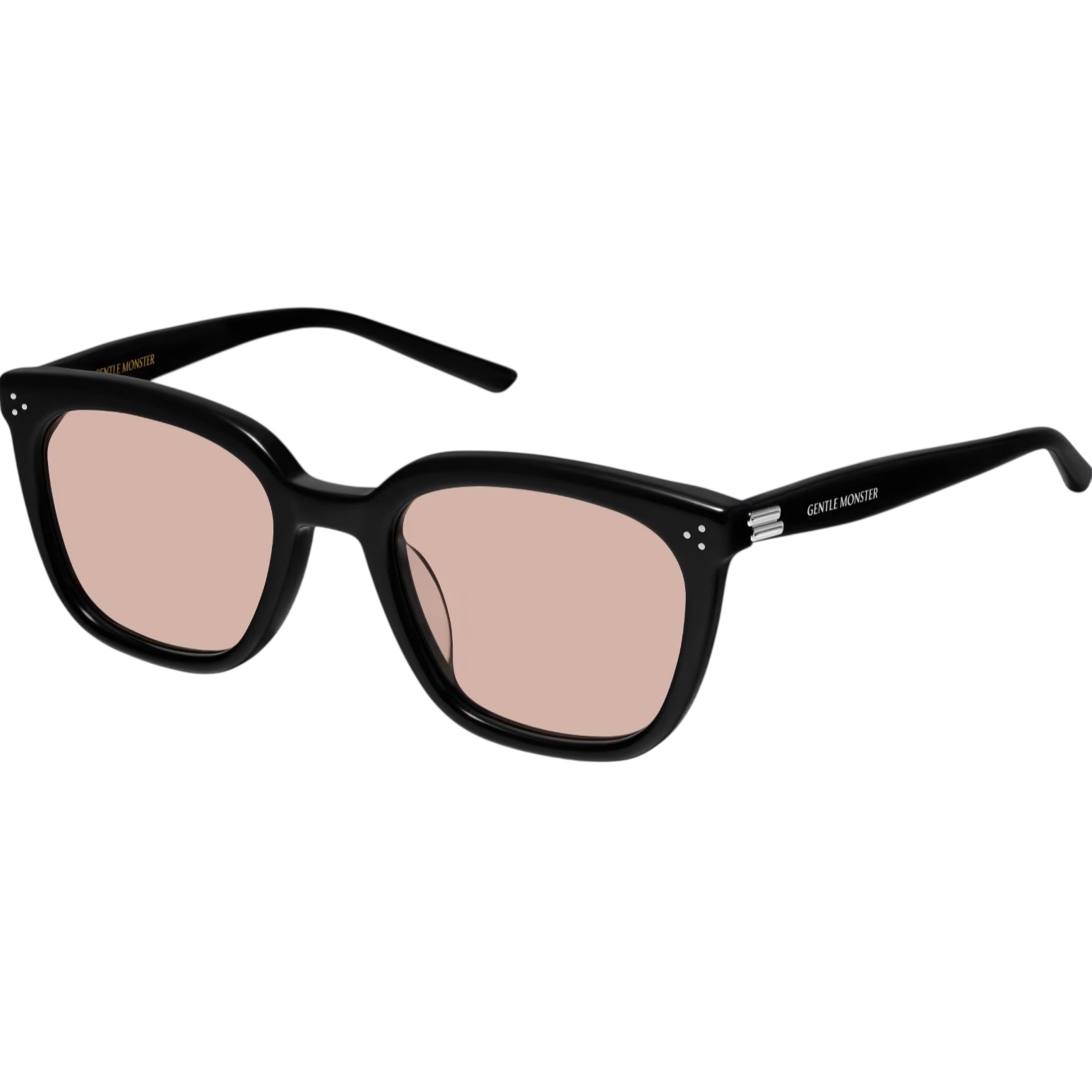 Kính mát Gentle Monster Bloomo 01(OR) Classic Square Brown Lenses Sunglasses in Black Acetate Frame 6