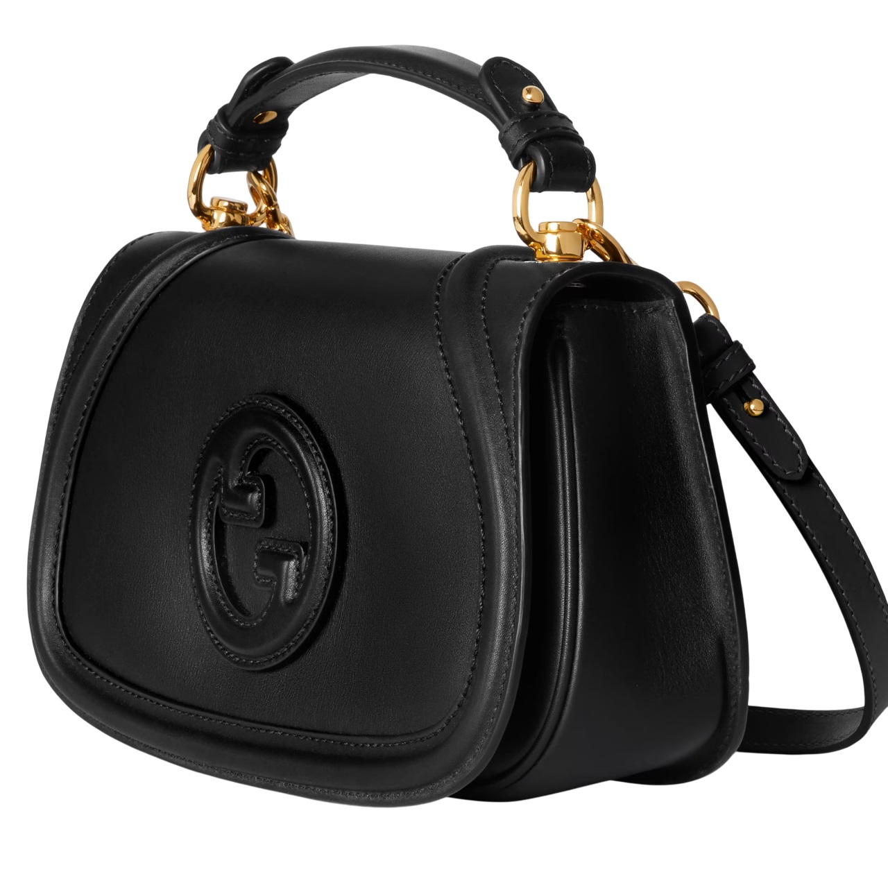 Túi Gucci Blondie Small Top Handle Bag Black Smooth Leather 6