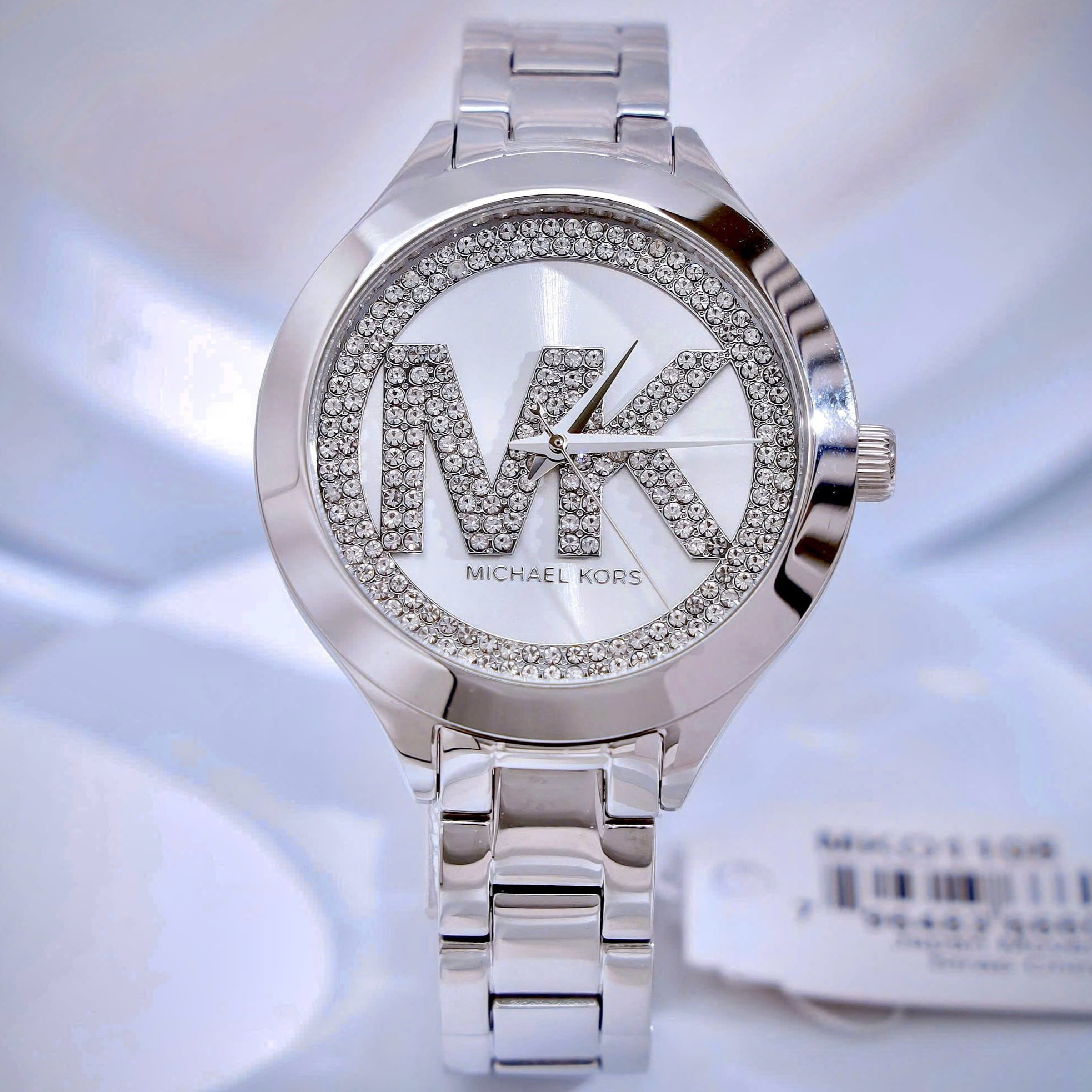 Đồng hồ nữ MK Michael Kors Aspyn Watch In Your Paved Silver Tone MKO1108 9