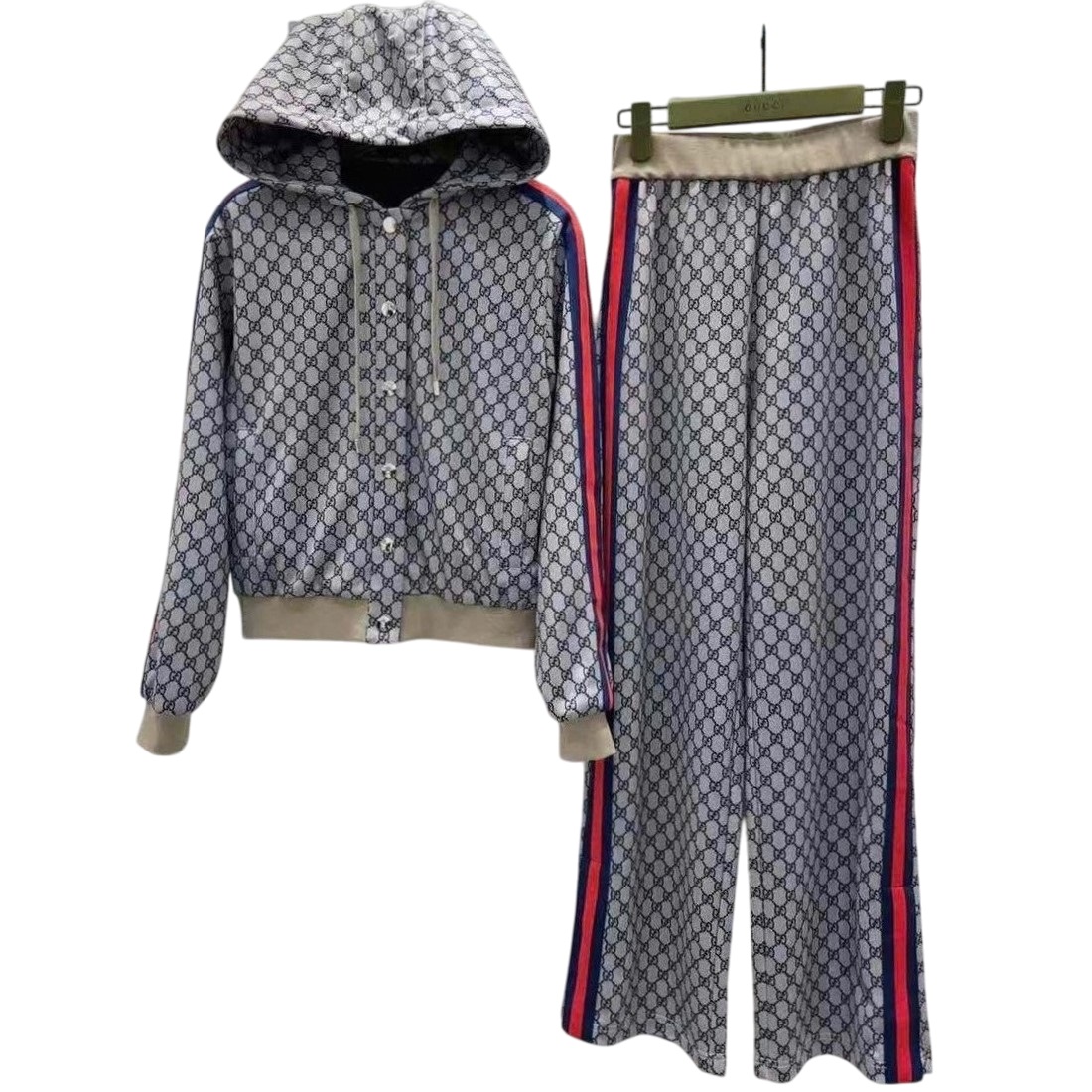 Set áo nón quần dài xám Gucci 3