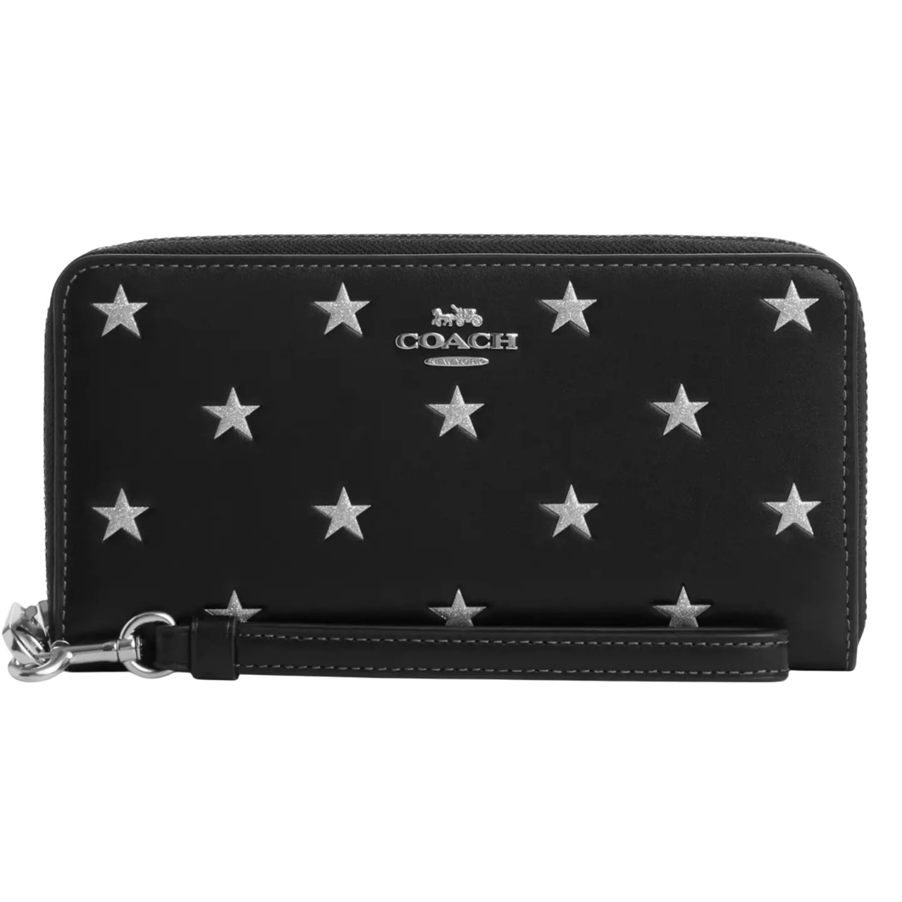 Ví dài Coach Long Zip Around Wallet With Star Print Black Multi CW479 5