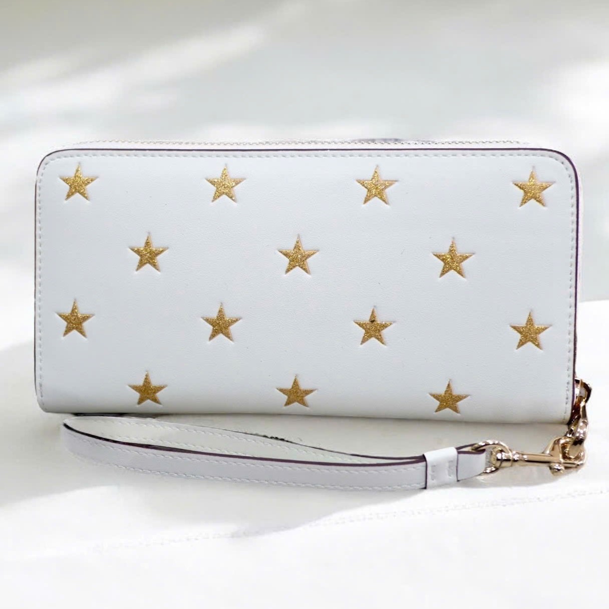 Ví Coach dài Long Zip Around Wallet With Star Print Chalk Multi CW479 1
