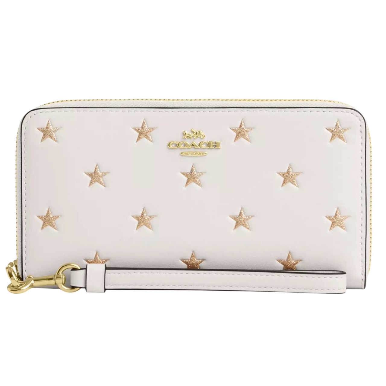 Ví Coach dài Long Zip Around Wallet With Star Print Chalk Multi CW479 5
