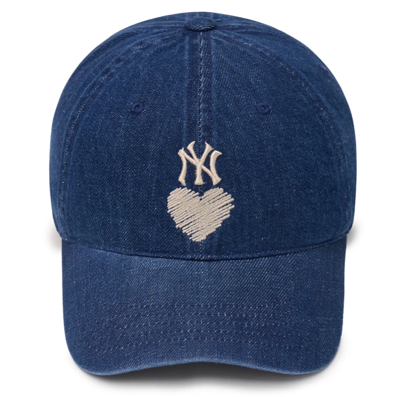 NÓN LƯỠI TRAI MLB NY INDIGO DENIM HEART UNSTRUCTURED BALL CAP NEW YORK YANKEES 3ACPH024N-50IN 2