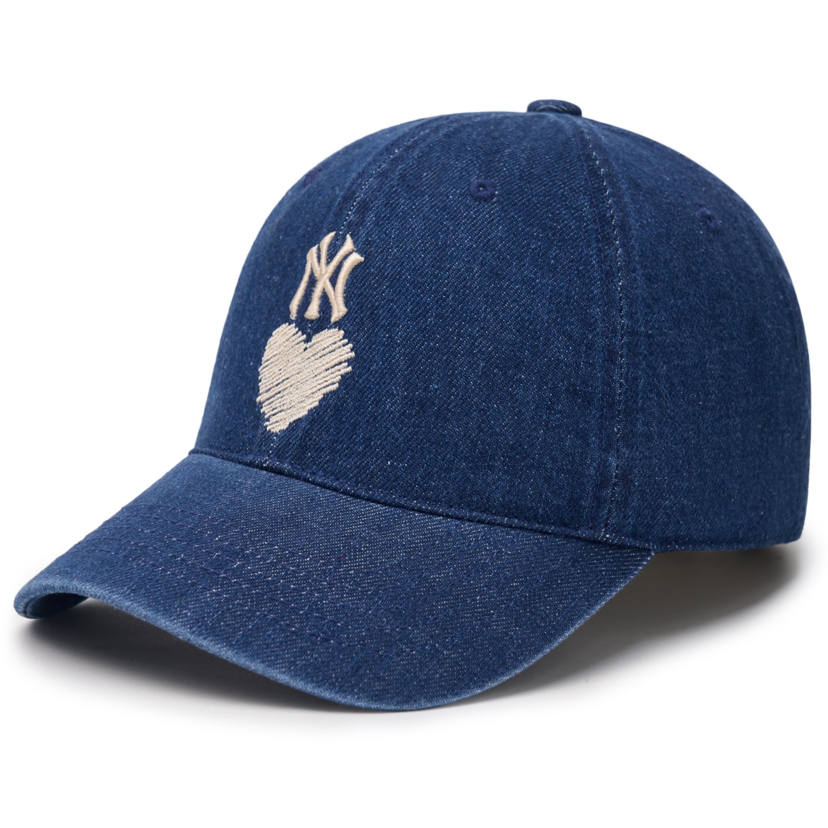 NÓN LƯỠI TRAI MLB NY INDIGO DENIM HEART UNSTRUCTURED BALL CAP NEW YORK YANKEES 3ACPH024N-50IN 4