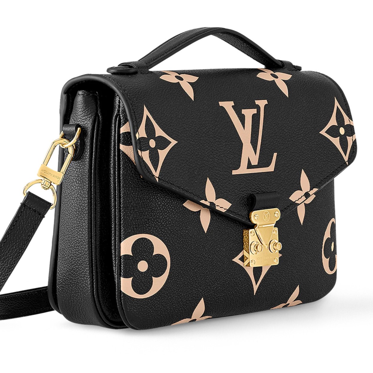 Túi Louis Vuitton Pochette Métis Bicolor Monogram Empreinte Black M45773 1