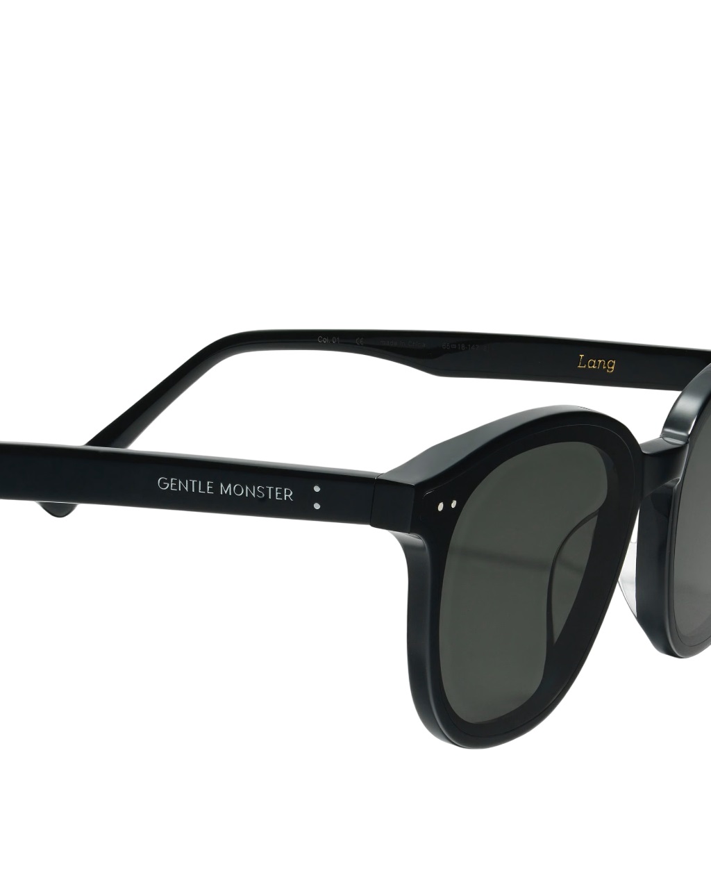 Mắt kính Gentle Monster Lang 01 Black Lenses Round Acetate Frame 15