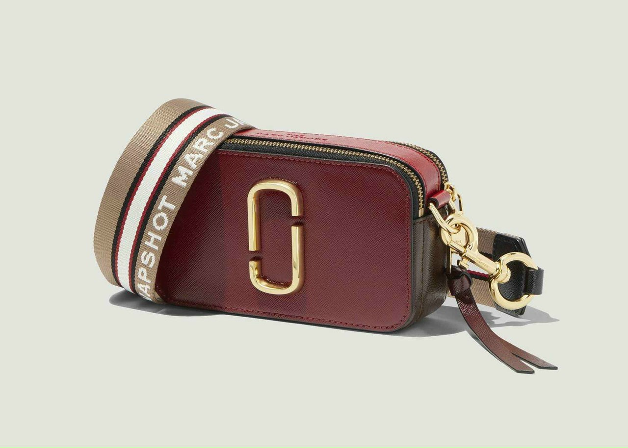 Túi đeo chéo nữ Marc Jacobs da thật màu đỏ | Túi xách Snapshot Camera bag mẫu mới nhất 1