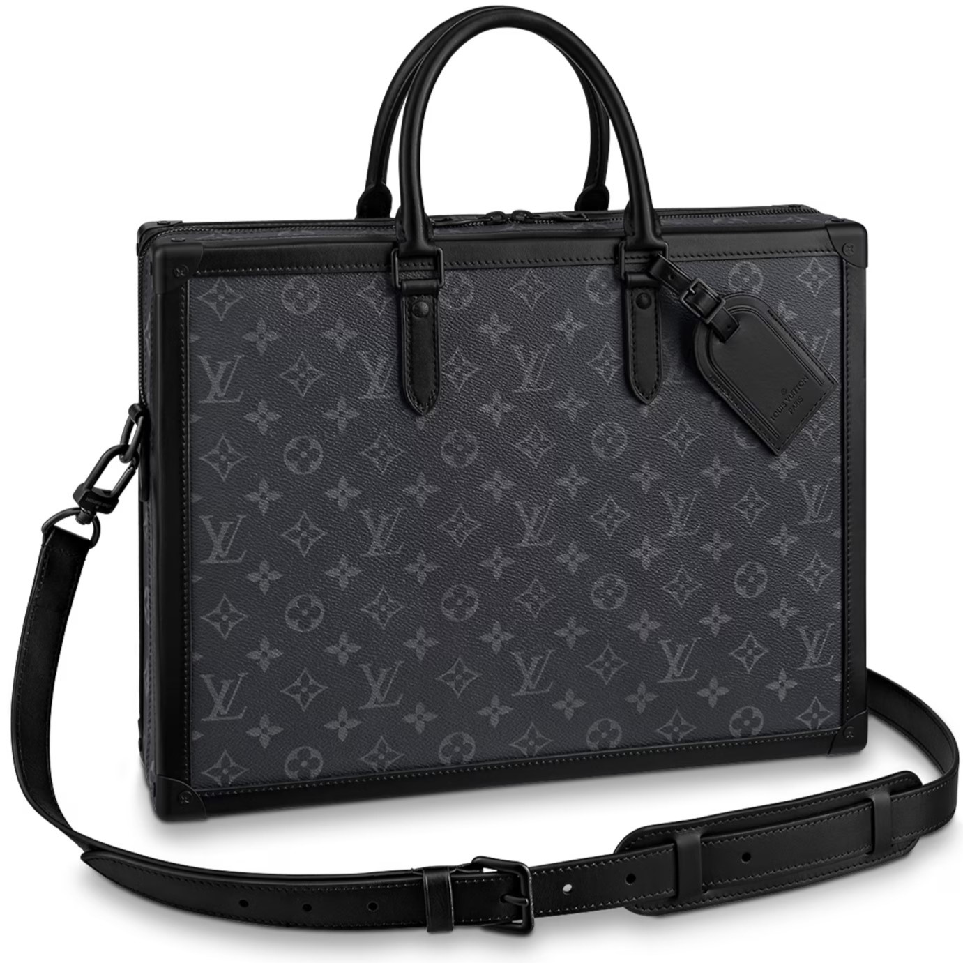 CẶP XÁCH TAY NAM LOUIS VUITTON SOFT TRUNK MONOGRAM ECLIPSE COATED CANVAS BRIEFCASE 2