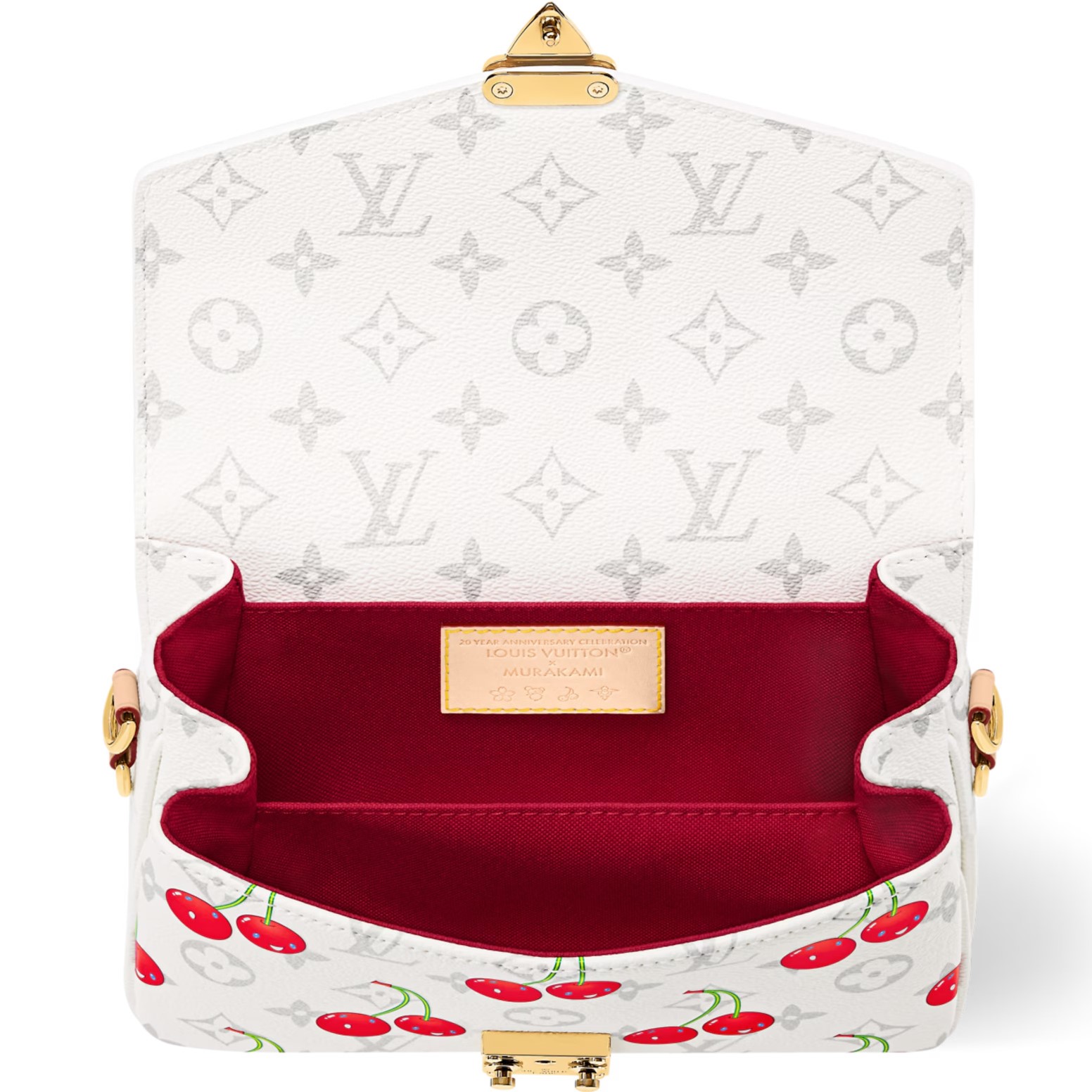 Túi đeo vai Louis Vuitton LV x TM Pochette Métis East West Cherry 6