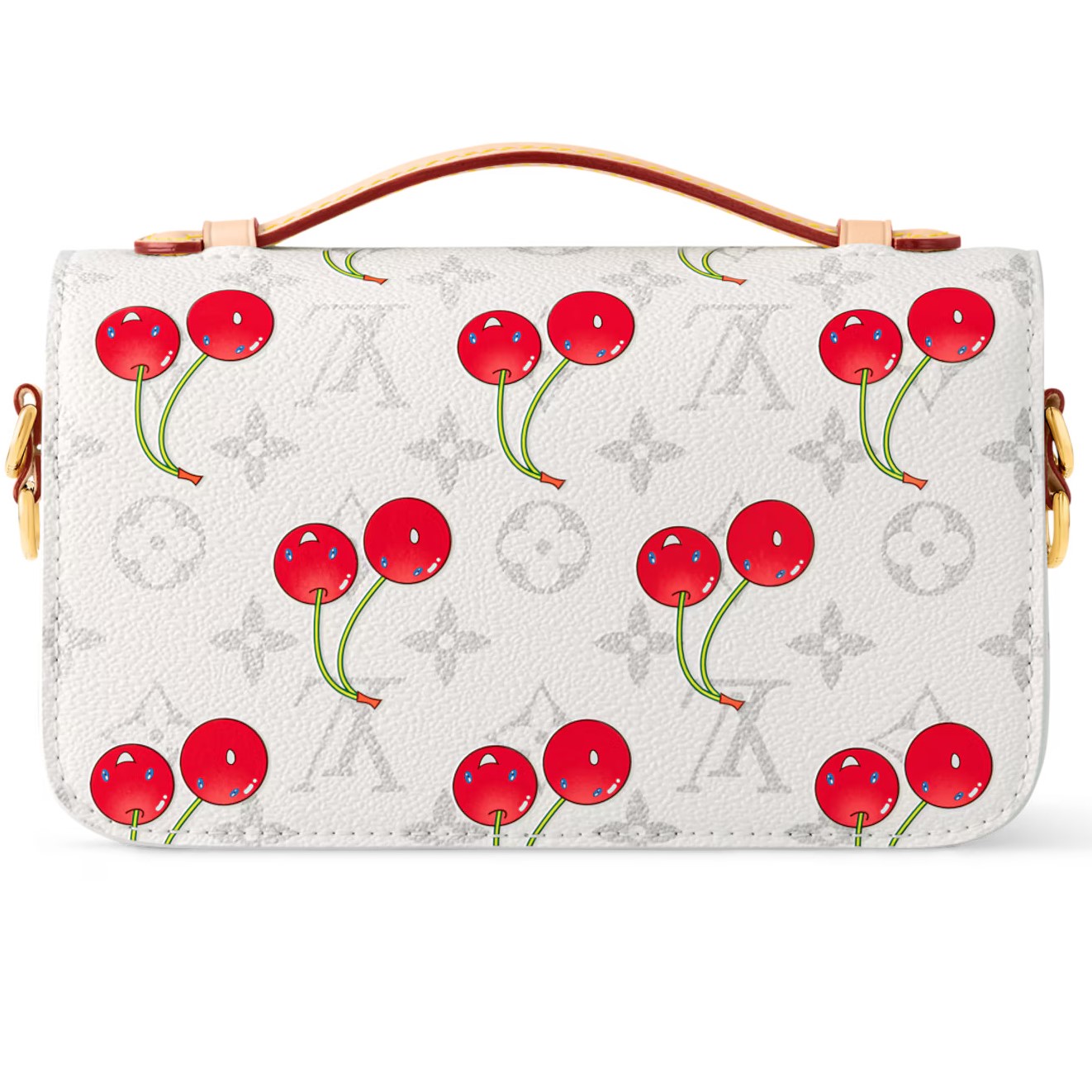 Túi đeo vai Louis Vuitton LV x TM Pochette Métis East West Cherry 8