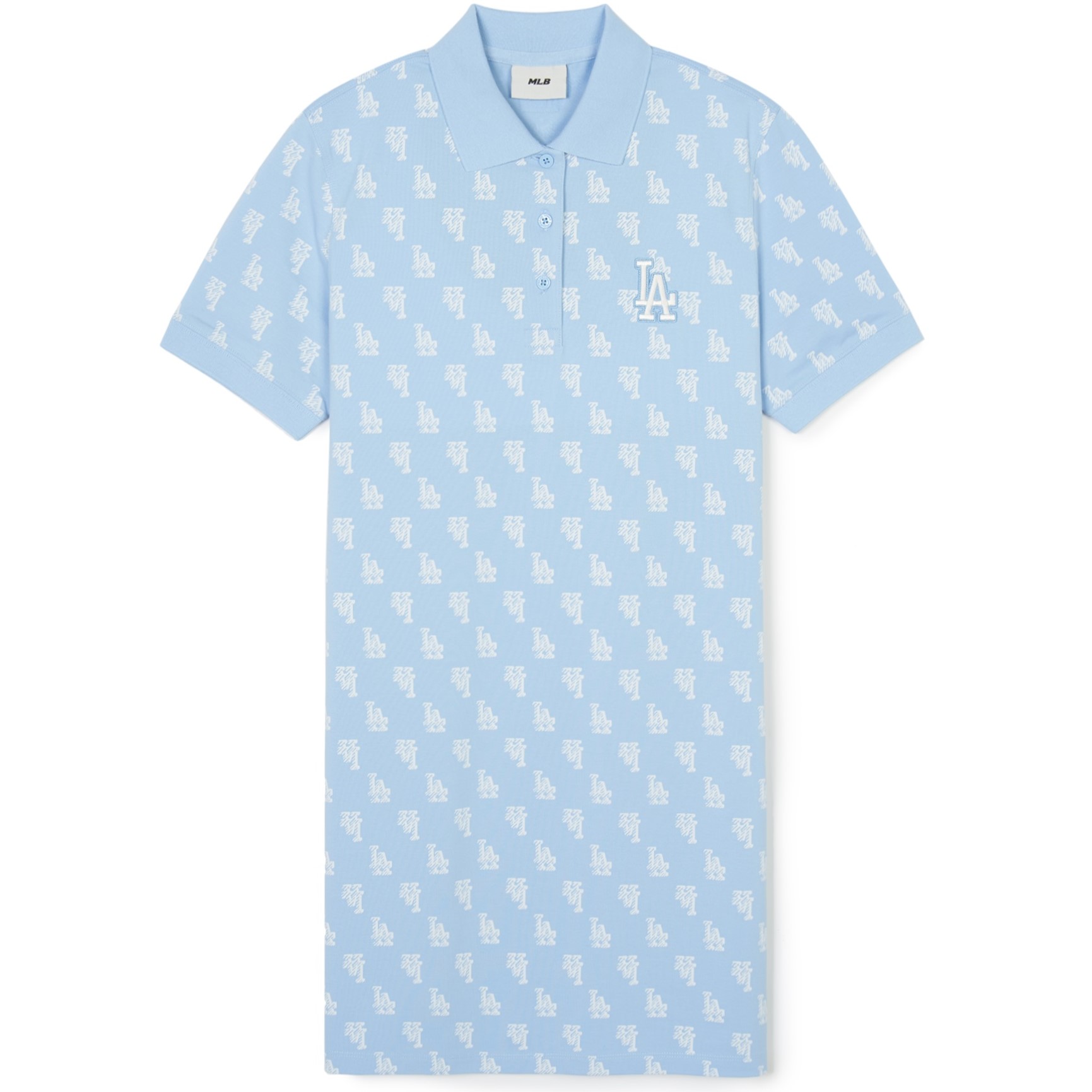 VÁY ĐẦM POLO MLB MONATIVE MONOGRAM PIQUE ONE-PIECE LA DODGERS 3FOPM0143-07SBS 4