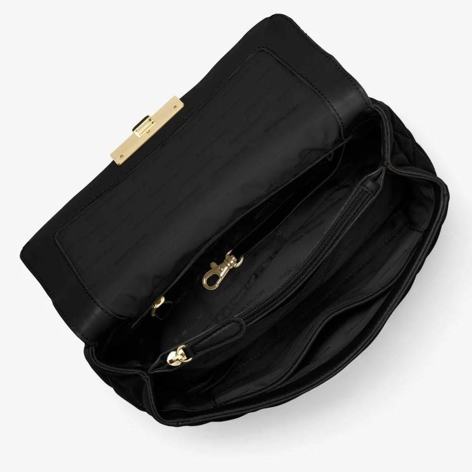 Túi xách nữ Michael Kors màu đen MK Sloan Large Quilted Leather Shoulder Bag