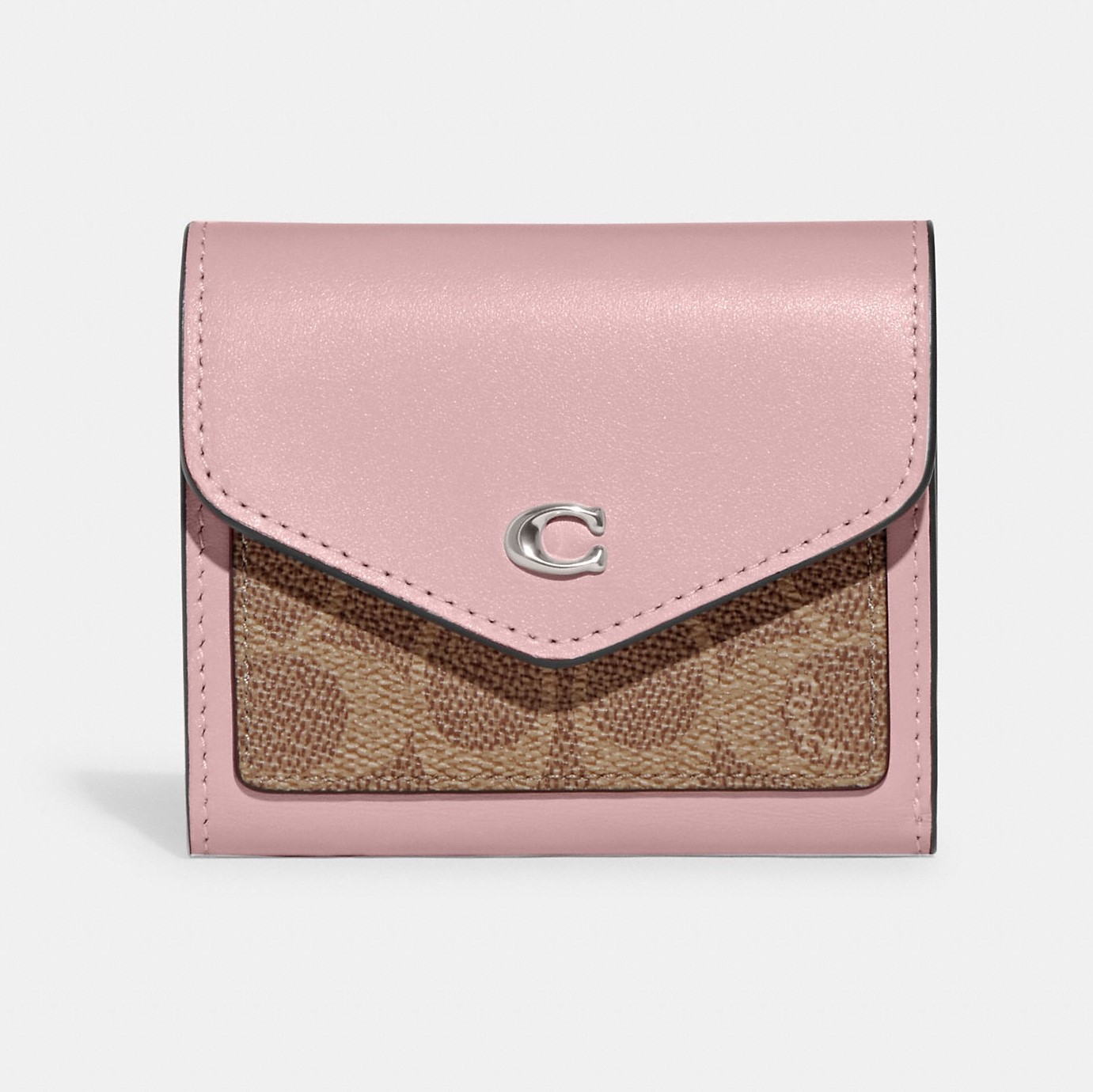 VÍ NỮ NGẮN COACH WYN SMALL WALLET IN COLORBLOCK SIGNATURE CANVAS CF937 2
