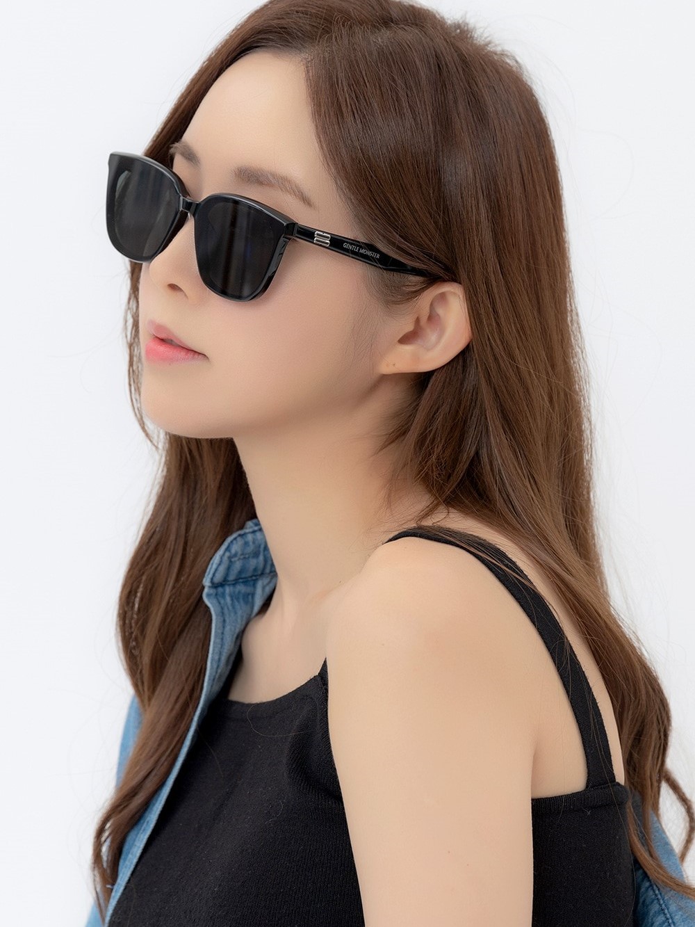 Kính mát thời trang GM Gentle Monster Pino 01 Black Lenses Black Acetate Frame 5