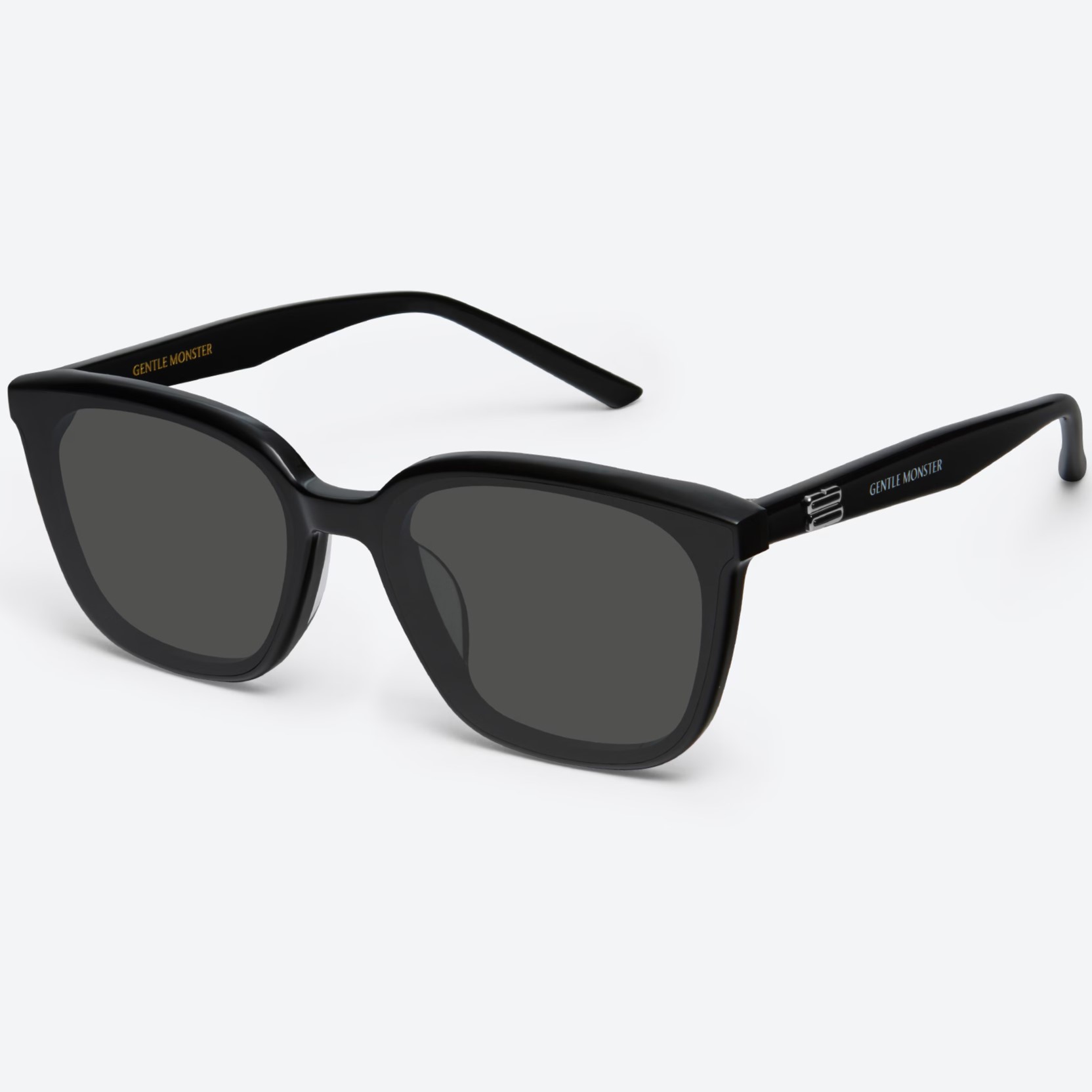 Kính mát thời trang GM Gentle Monster Pino 01 Black Lenses Black Acetate Frame 7